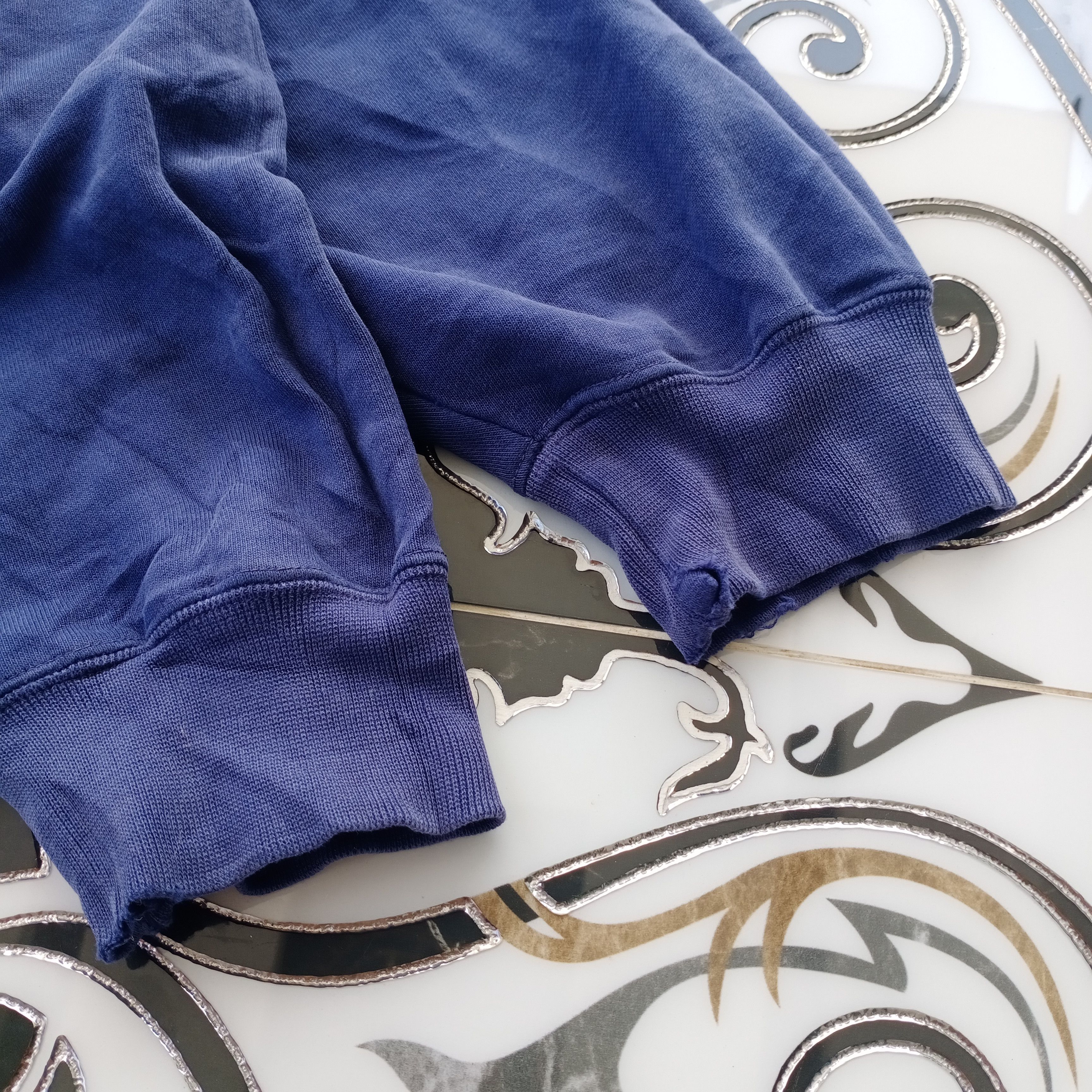 Nike × Vintage Vintage Nike Small Logo Half Zipper Hoodie Blue Navy Swoosh Size US XL / EU 56 / 4 - 5 Thumbnail