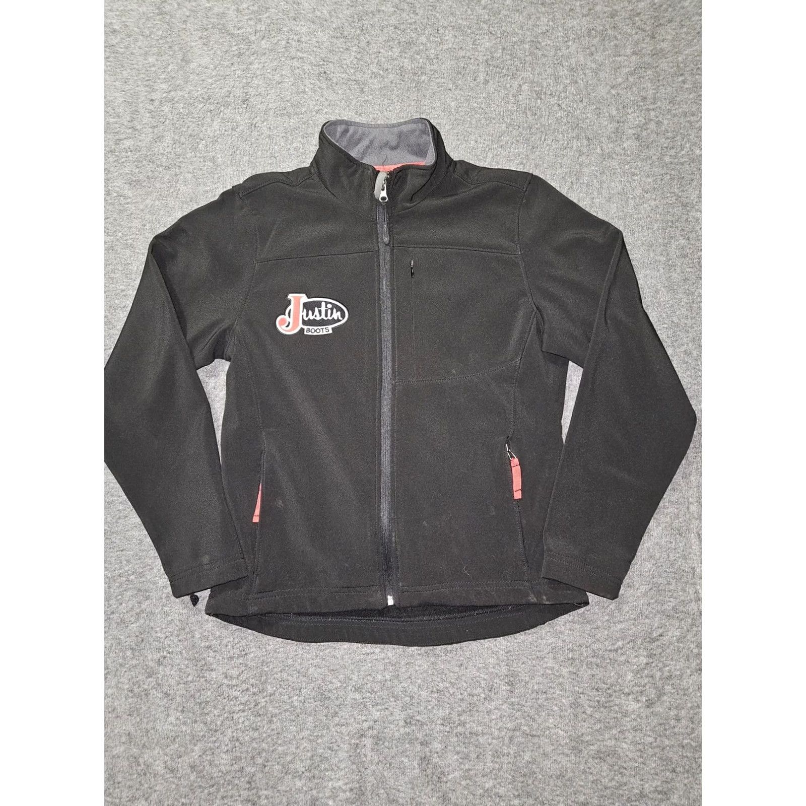 Wrangler Rocko Jacket Women's M Black Softshell Windbreaker Embroidered Wrangler Heartland Tour 2010 Back Graphic Zipper Pockets Mid-Length Casual Workwear Size M / US 6-8 / IT 42-44 - 2 Thumbnail