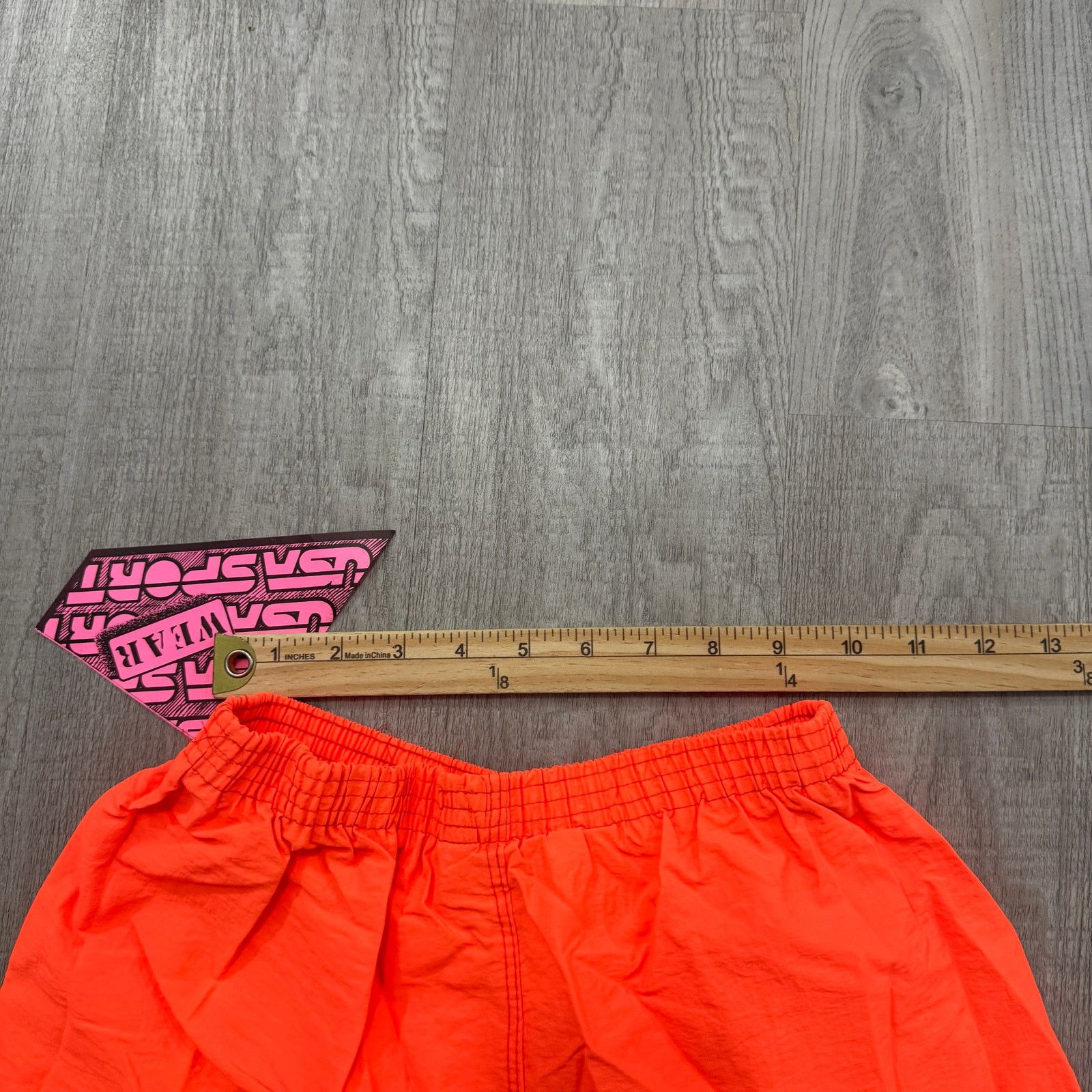 Vintage NEW Vintage USA Sport Surf Shorts Men Small Orange 80s Size US 26 / EU 42 - 8 Thumbnail