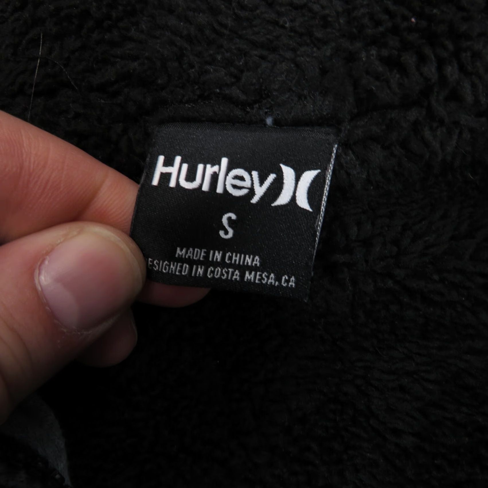 Hurley Hurley Hoodie Mens Small Y2K Sherpa Fleece Lined Full Zip Skater Grunge Jacket Size US S / EU 44-46 / 1 - 5 Thumbnail
