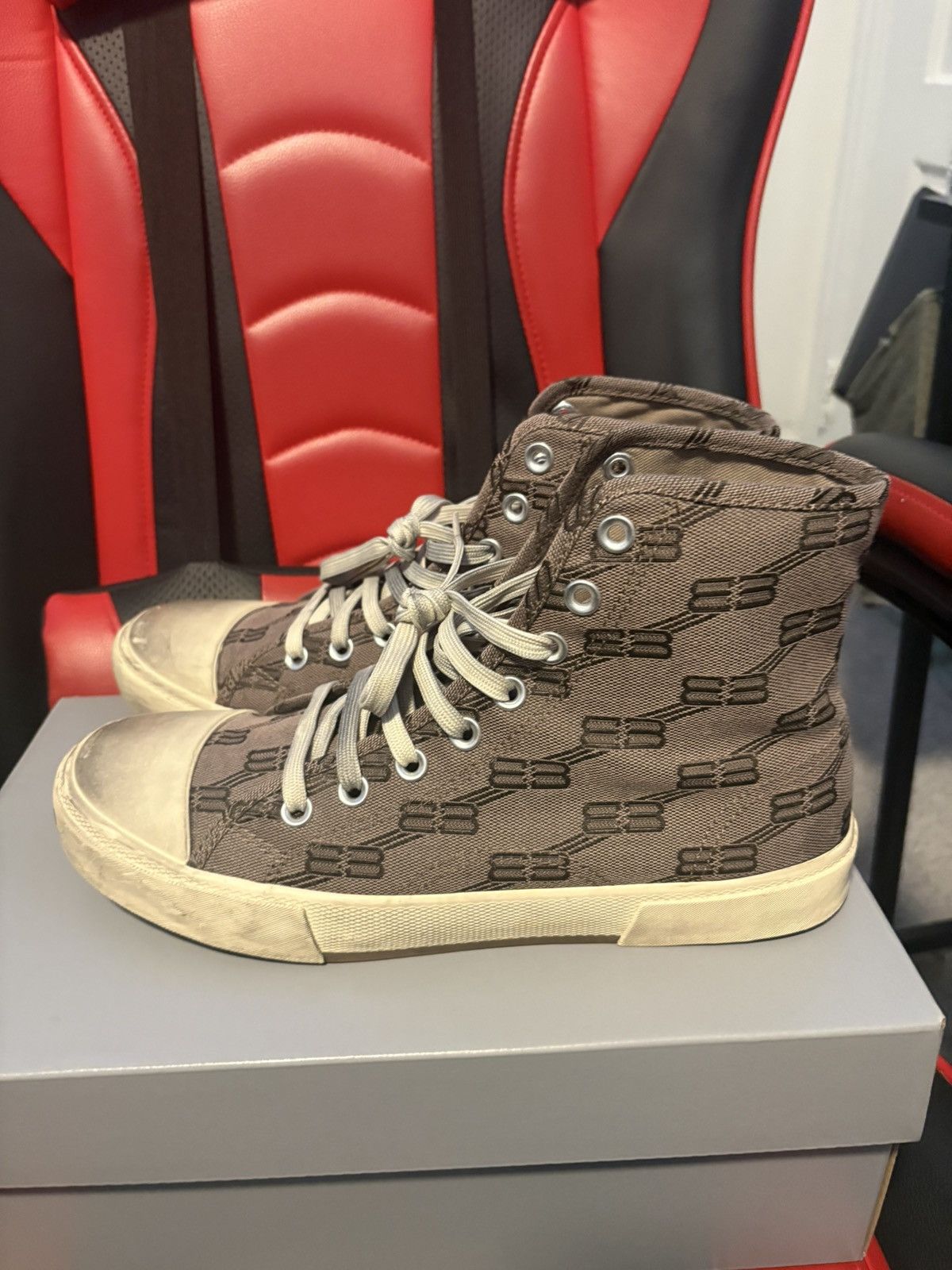 Balenciaga Balenciaga Paris High Top Monogram Size US 10 / EU 43 - 9 Thumbnail