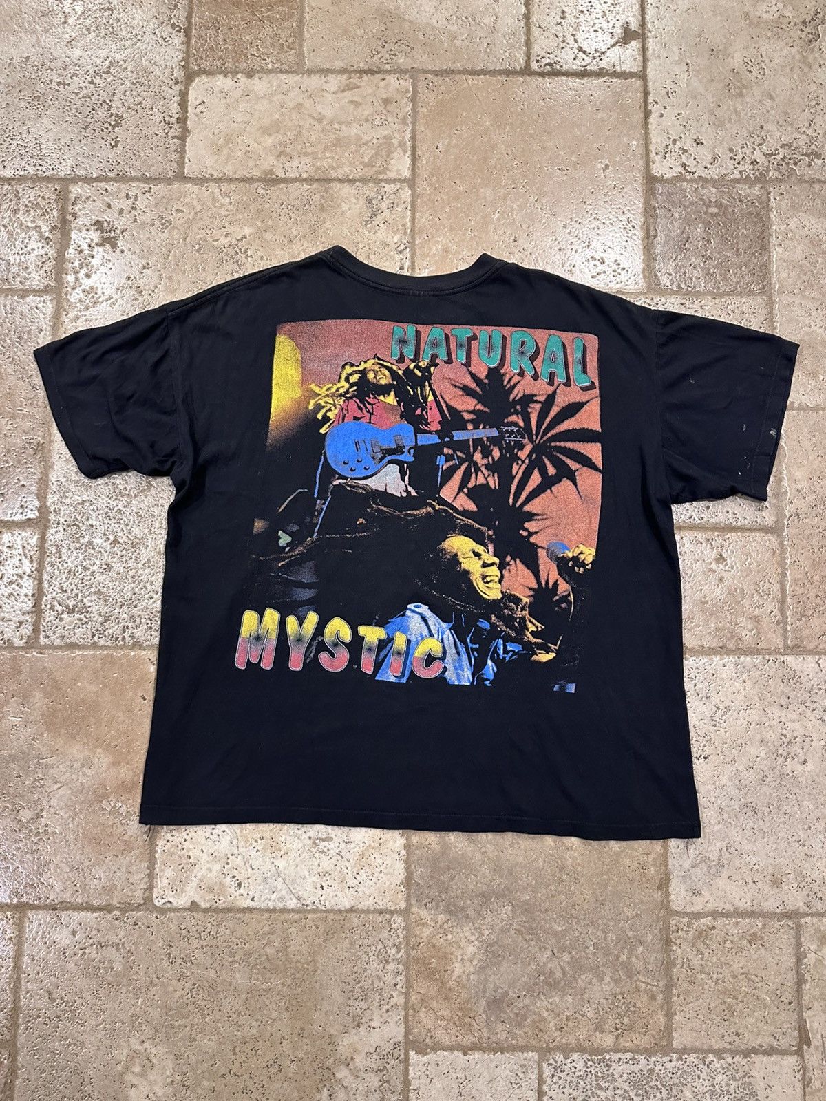 Bob Marley × Rap Tees × Vintage Vintage Bob Marley 90s Natural Mystic Rap Tee T-Shirt Size US XXL / EU 58 / 5 - 9 Thumbnail