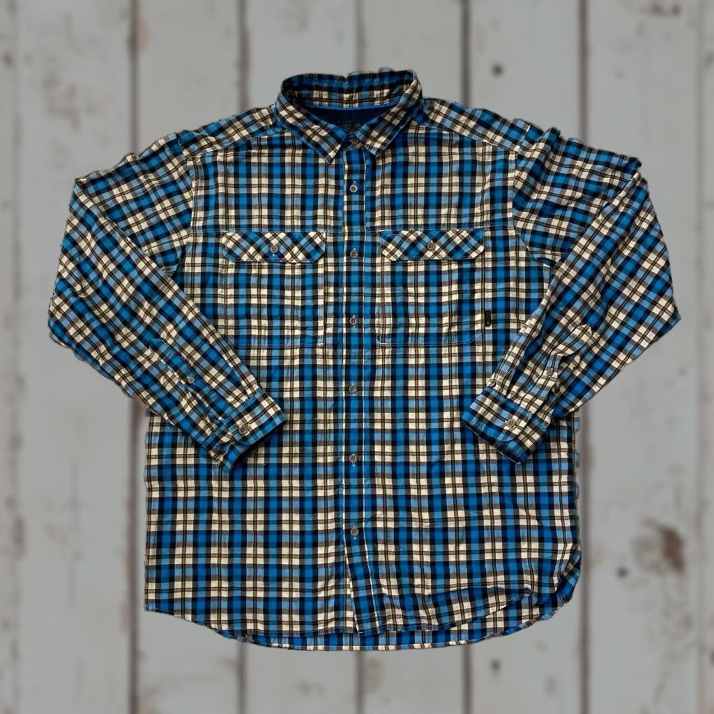 Mountain Hardwear Mountain Hardwear Blue Plaid L/S Shirt Mens XL Plaid Button-Up Size US XL / EU 56 / 4 - 1 Thumbnail