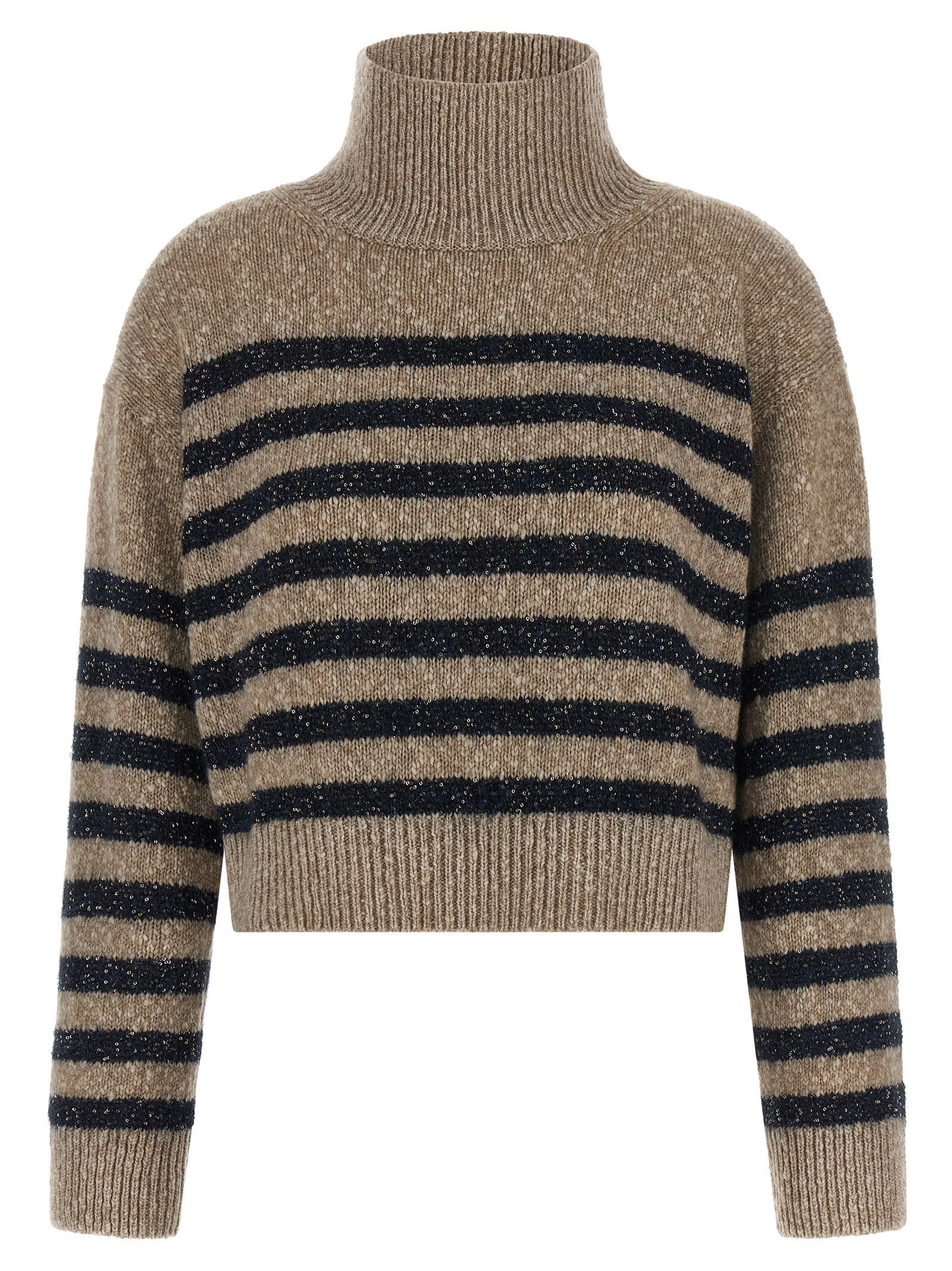 Brunello Cucinelli 'Dazzling Stripes' Sweater Size M / US 6-8 / IT 42-44 - 1 Thumbnail