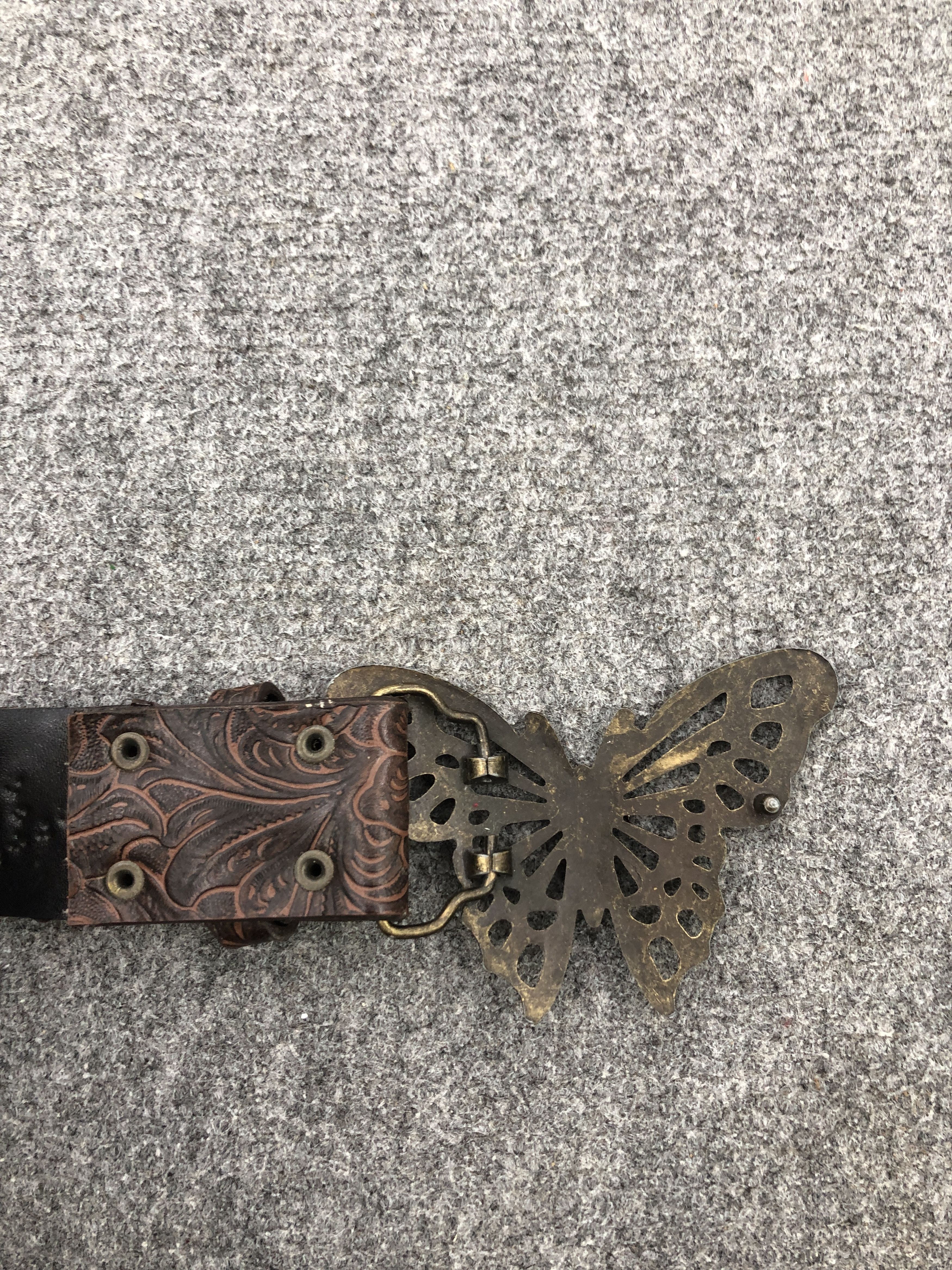 Japanese Brand Vintage Japanese Brand Butterfly Head Buckle Belt B0012 Size ONE SIZE - 4 Thumbnail