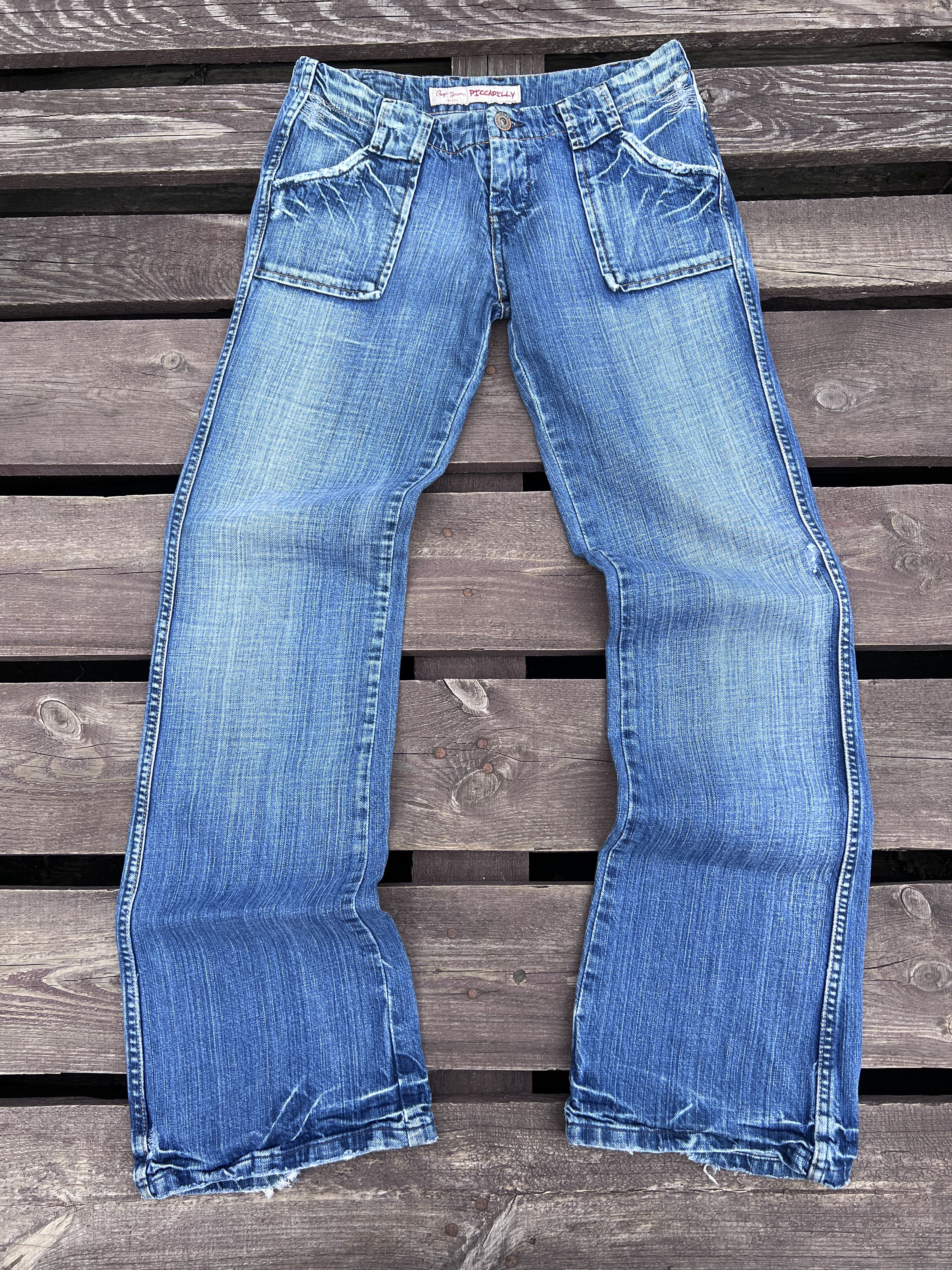 Pepe Jeans Vintage Y2K Pepe Jeans Flare Jeans Washed Denim Bootcut Size 28" / US 6 / IT 42 - 2 Thumbnail
