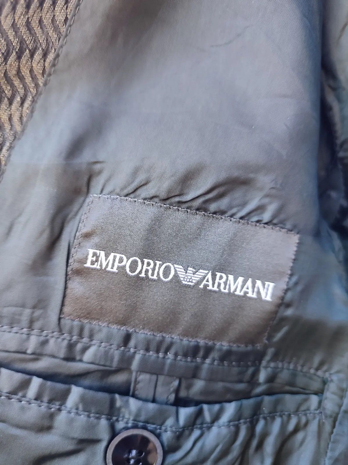 Emporio Armani Vintage Emporio Armani Made in Italy Blazer Jacket Size 38R - 10 Thumbnail