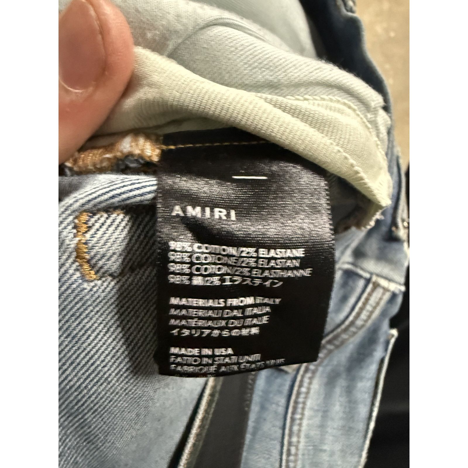 Amiri Amiri Thrasher Jeans Light Wash 34 Used Size US 34 / EU 50 - 4 Thumbnail