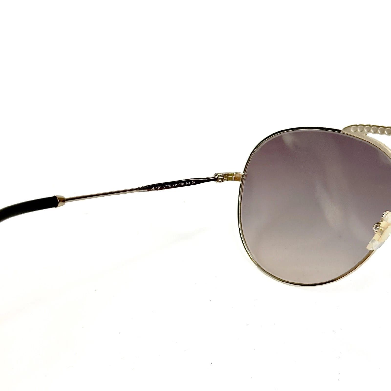Miu Miu MIU MIU MU53VS SOCIETE CRYSTAL Gold Black Pink Aviator 53V Size ONE SIZE - 2 Thumbnail