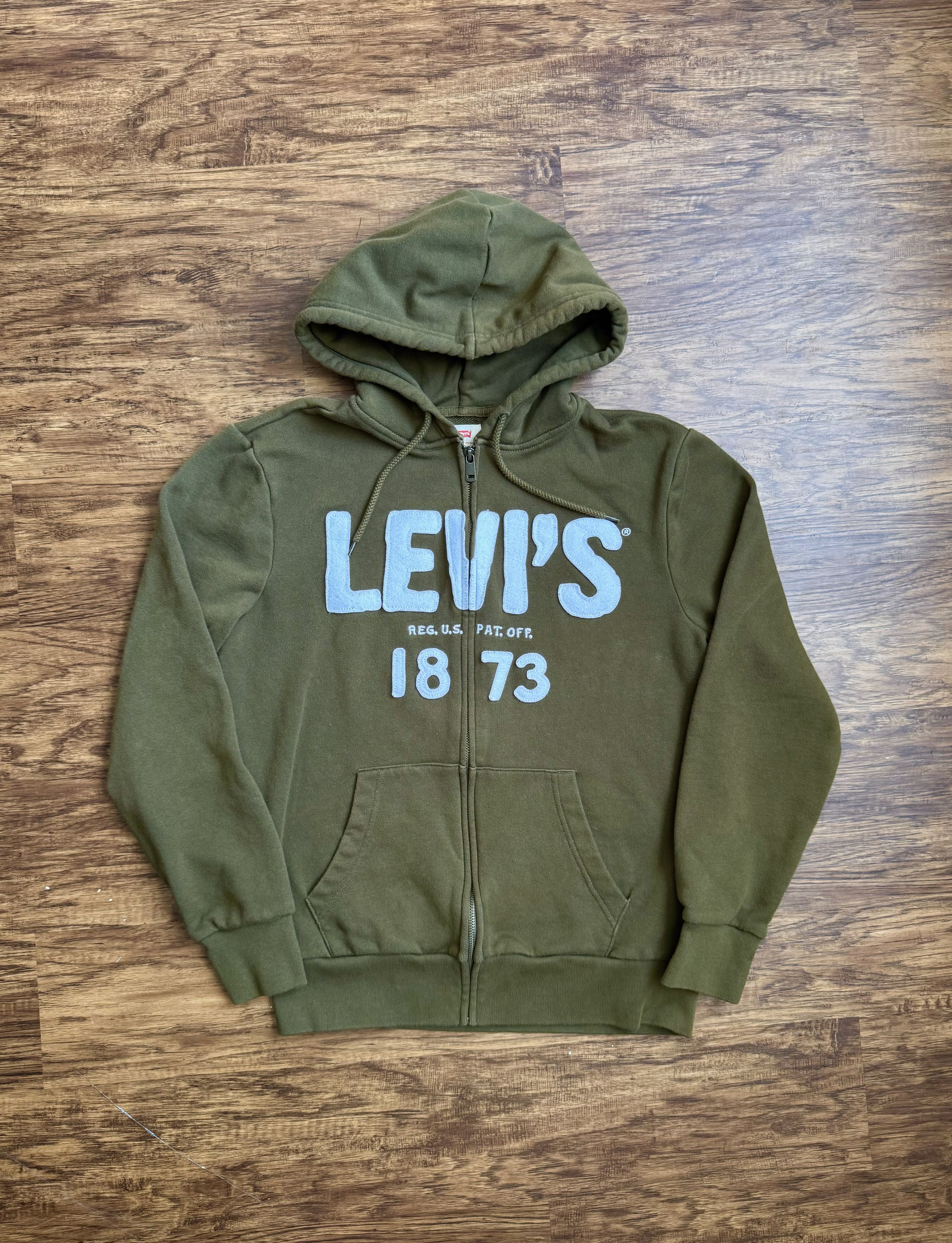Levi's Levi's 1873 Full Zip Hoodie Sweatshirt Embroider Spellout Size US M / EU 48-50 / 2 - 1 Thumbnail