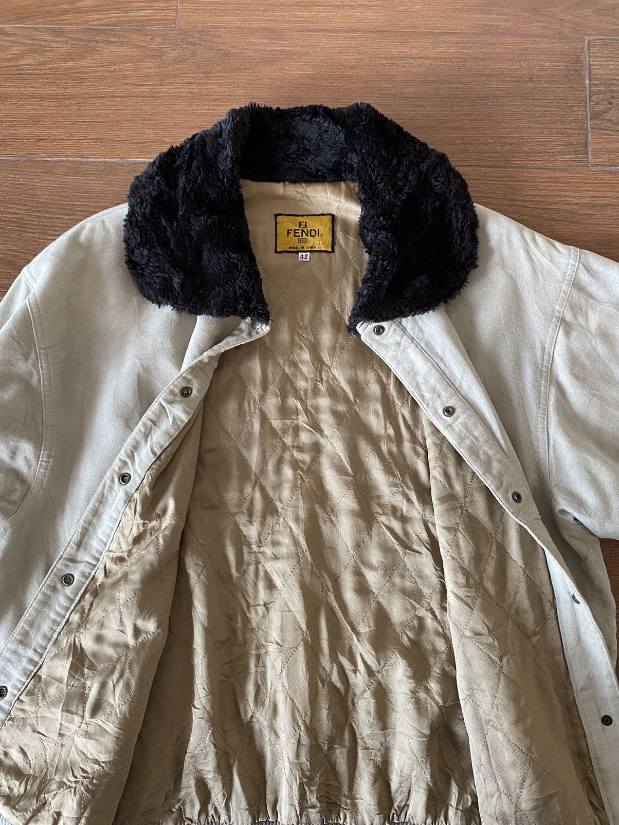 Fendi × Vintage VINTAGE FENDI DECK JACKET SHERPA Size US XS / EU 42 / 0 - 11 Thumbnail