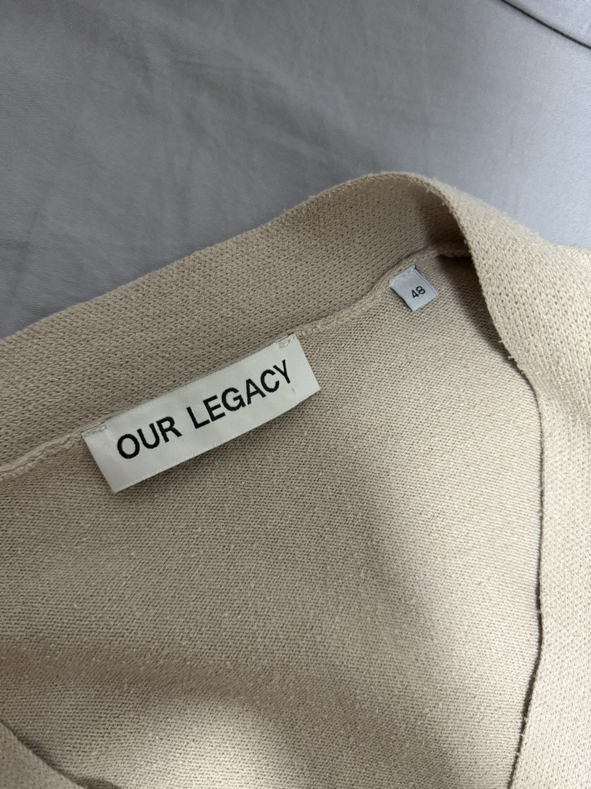 Our Legacy Beige Knitted Cardigan Size US M / EU 48-50 / 2 - 3 Thumbnail