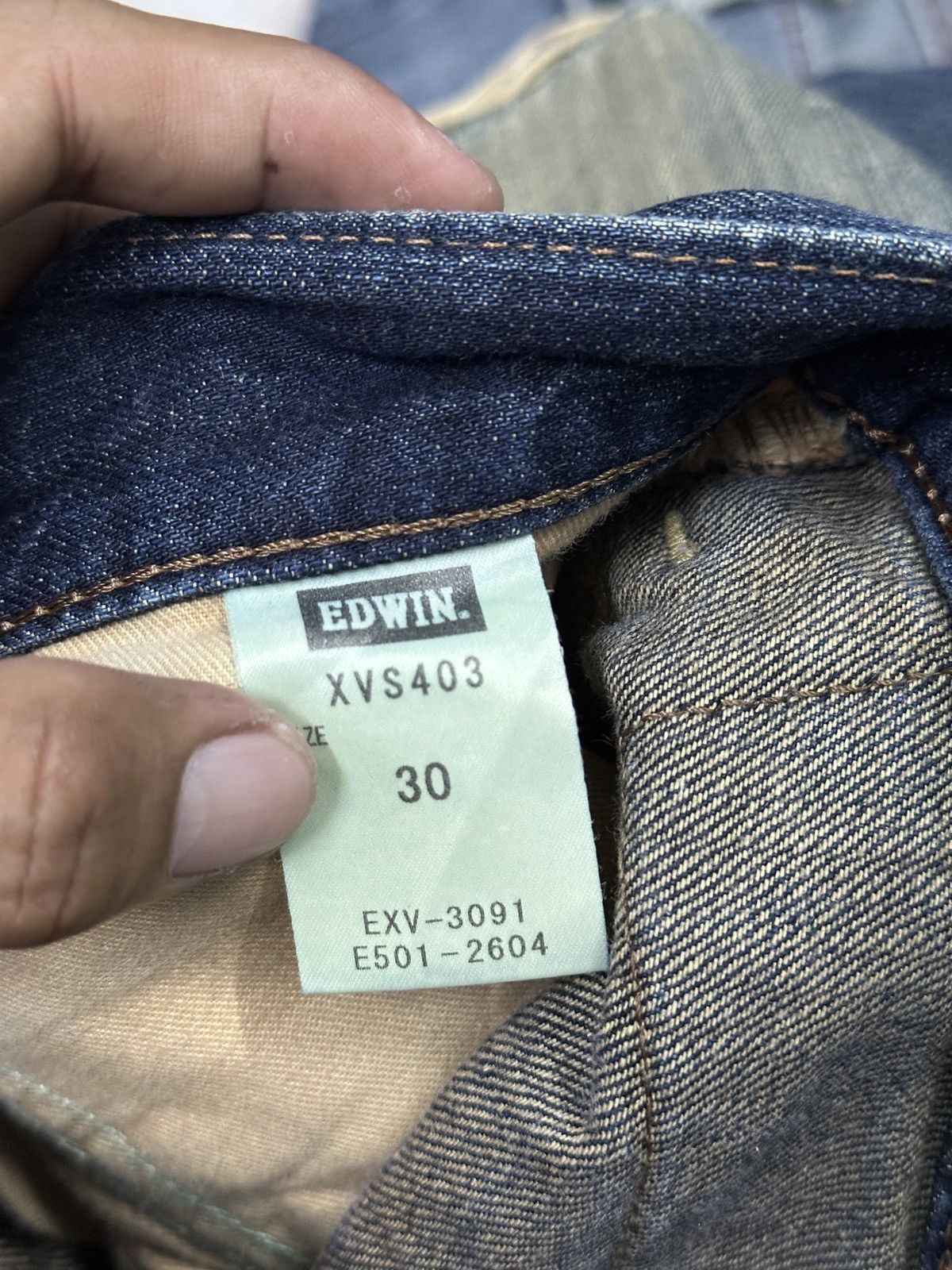 Japanese Brand Distress Denim💥 Vintage Edwin Denim Distress Japanese🎌 Size US 34 / EU 50 - 8 Thumbnail
