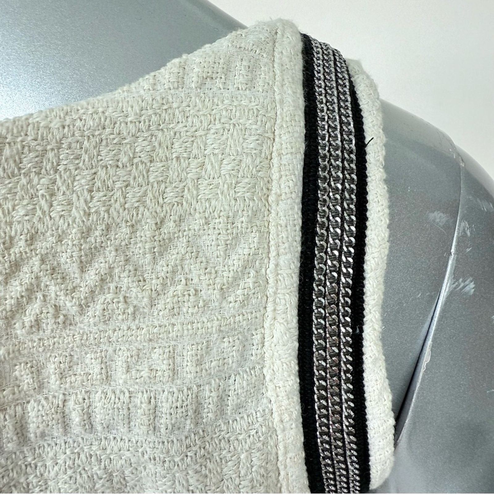 The Kooples NWT The Kooples women tweed white dress size 0 or XS/S 325$ Size XS / US 0-2 / IT 36-38 - 7 Thumbnail