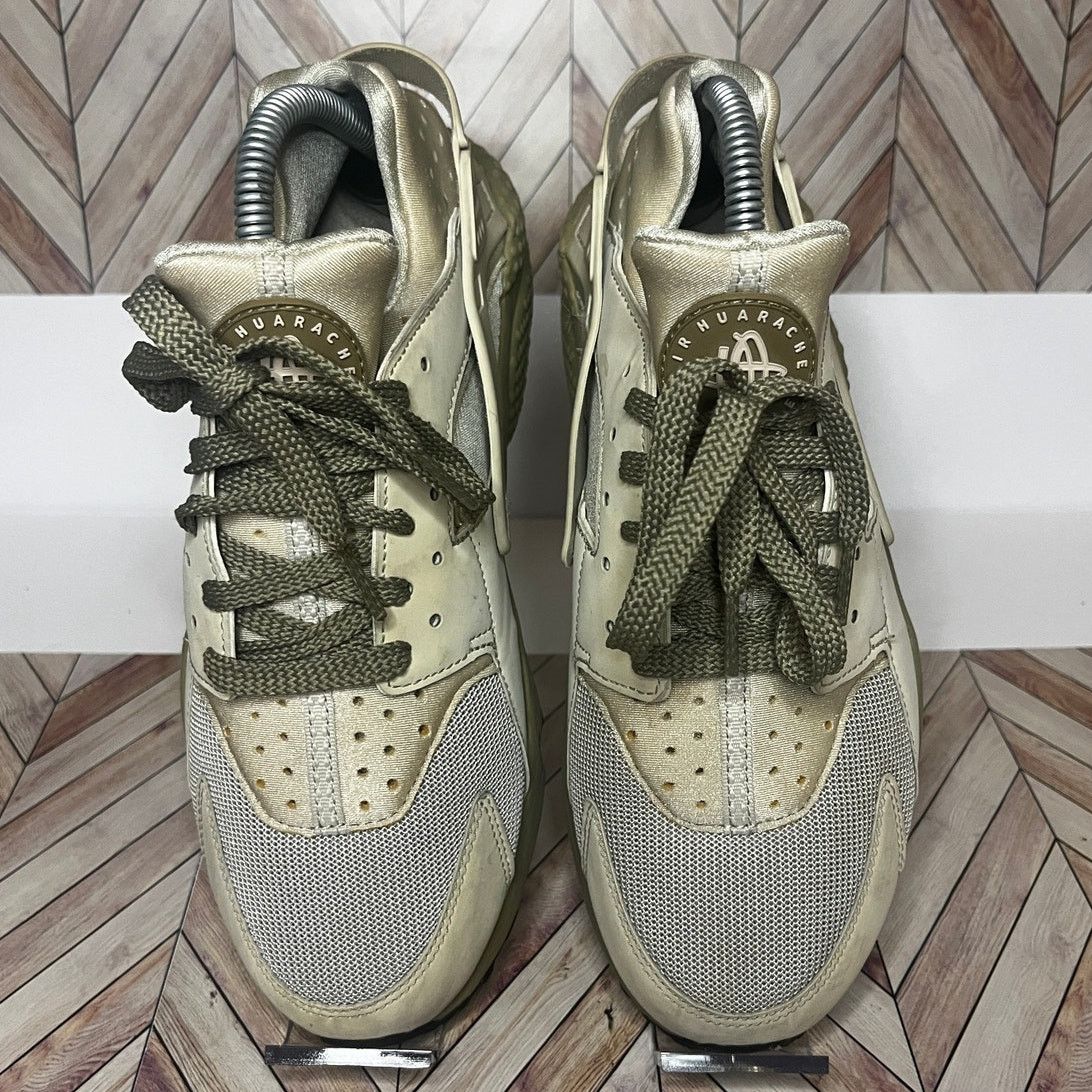 Nike Nike Air Huarache Running Sneakers Light Bone/Olive US 8 Size US 8 / EU 41 - 4 Thumbnail