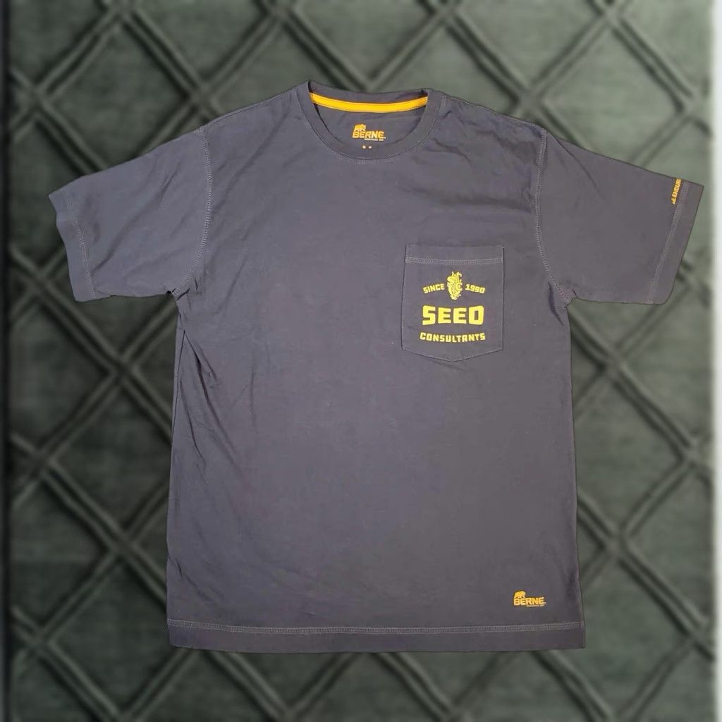 Vintage Berne Workwear T Shirt ENDURANCE Pocket Size Medium M Mens Gray Size US M / EU 48-50 / 2 - 1 Thumbnail