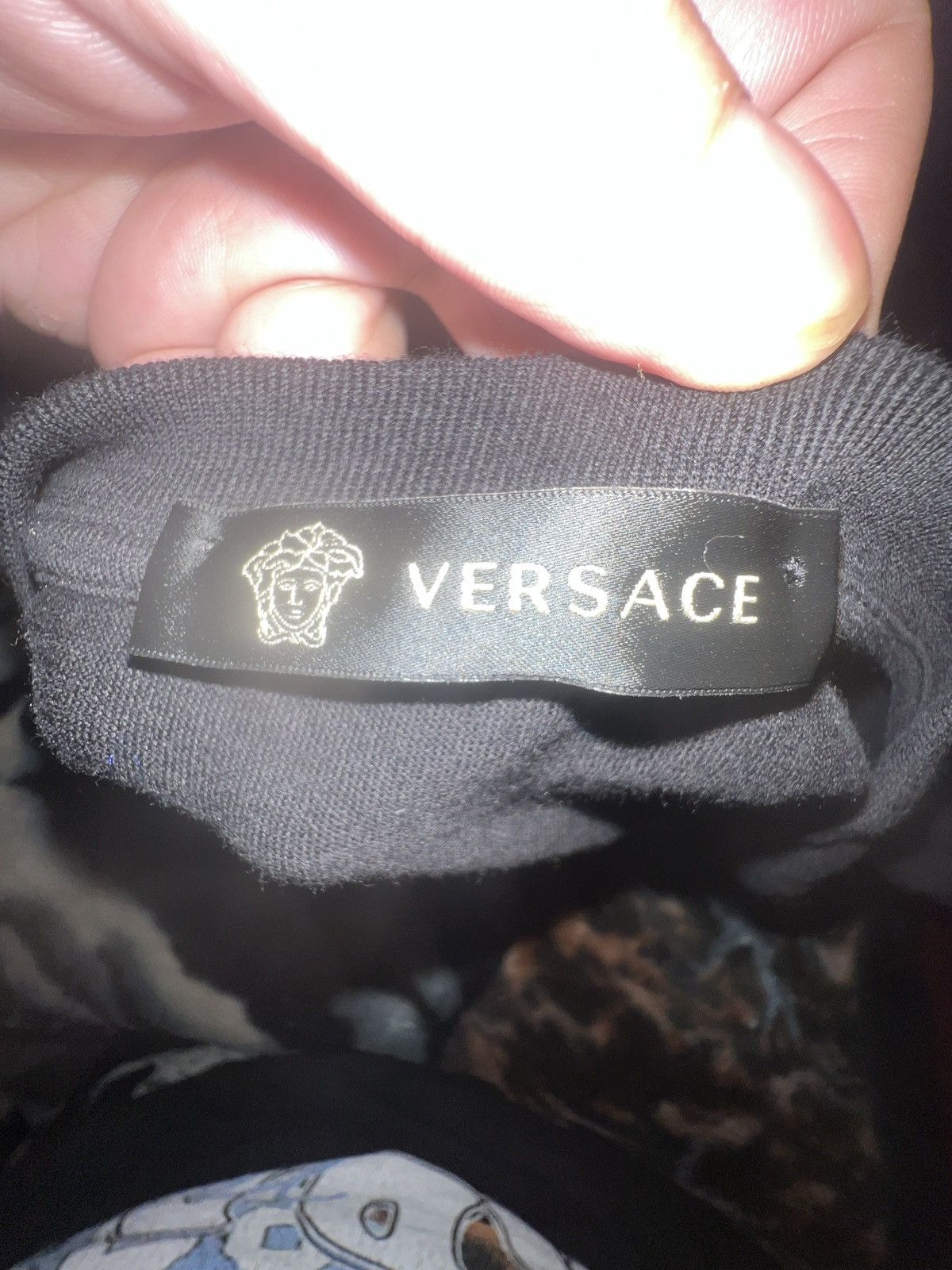 Versace Versace Muliti color Print Black Tee Size US XL / EU 56 / 4 - 3 Thumbnail
