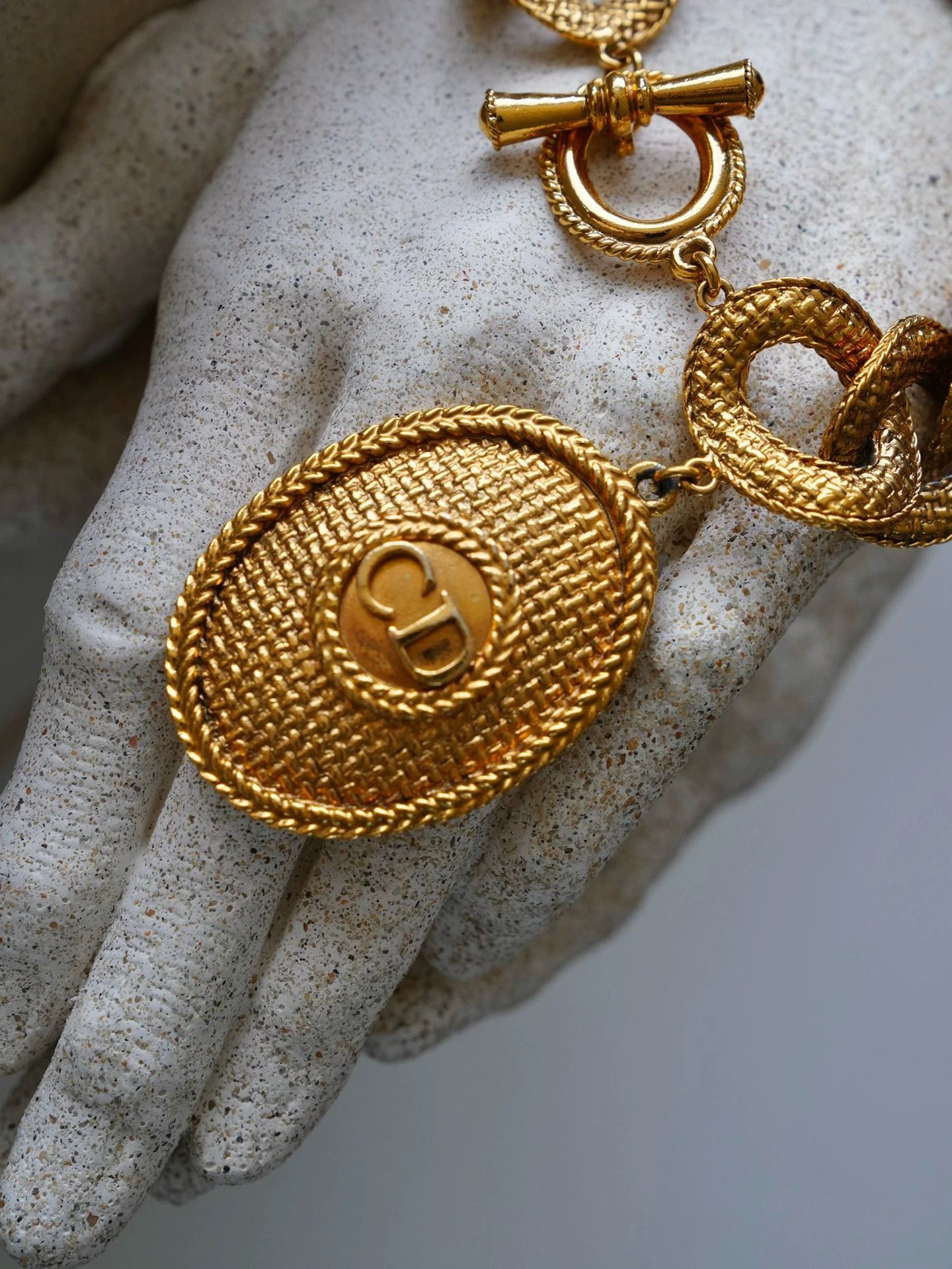 Dior Vintage Dior 1991 SS Gold-Tone CD Bracelet Size ONE SIZE - 6 Thumbnail
