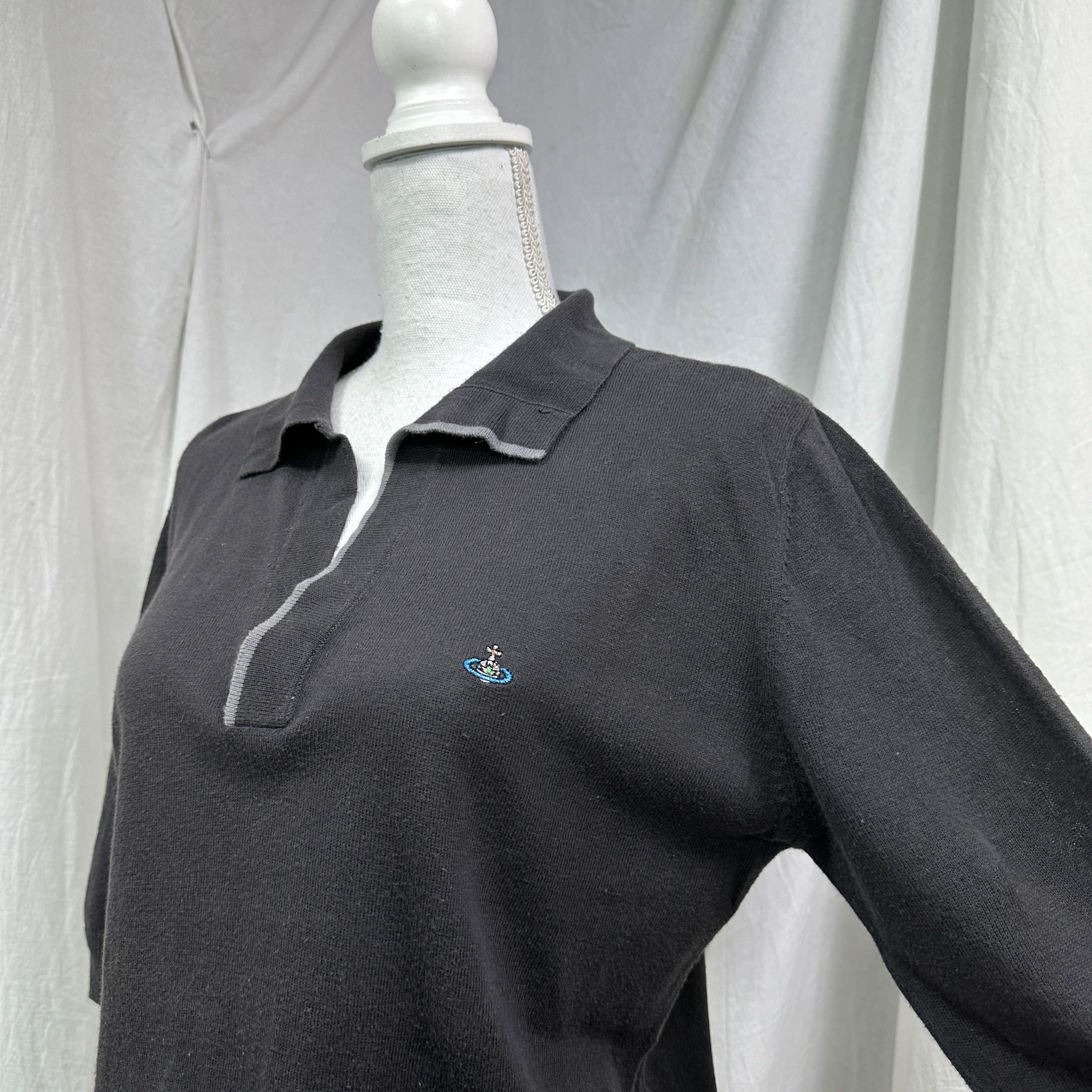 Vivienne Westwood Vintage Old Money Vivienne Westwood Sweater Polo T-shirt 00s Size XL / US 12-14 / IT 48-50 - 4 Thumbnail