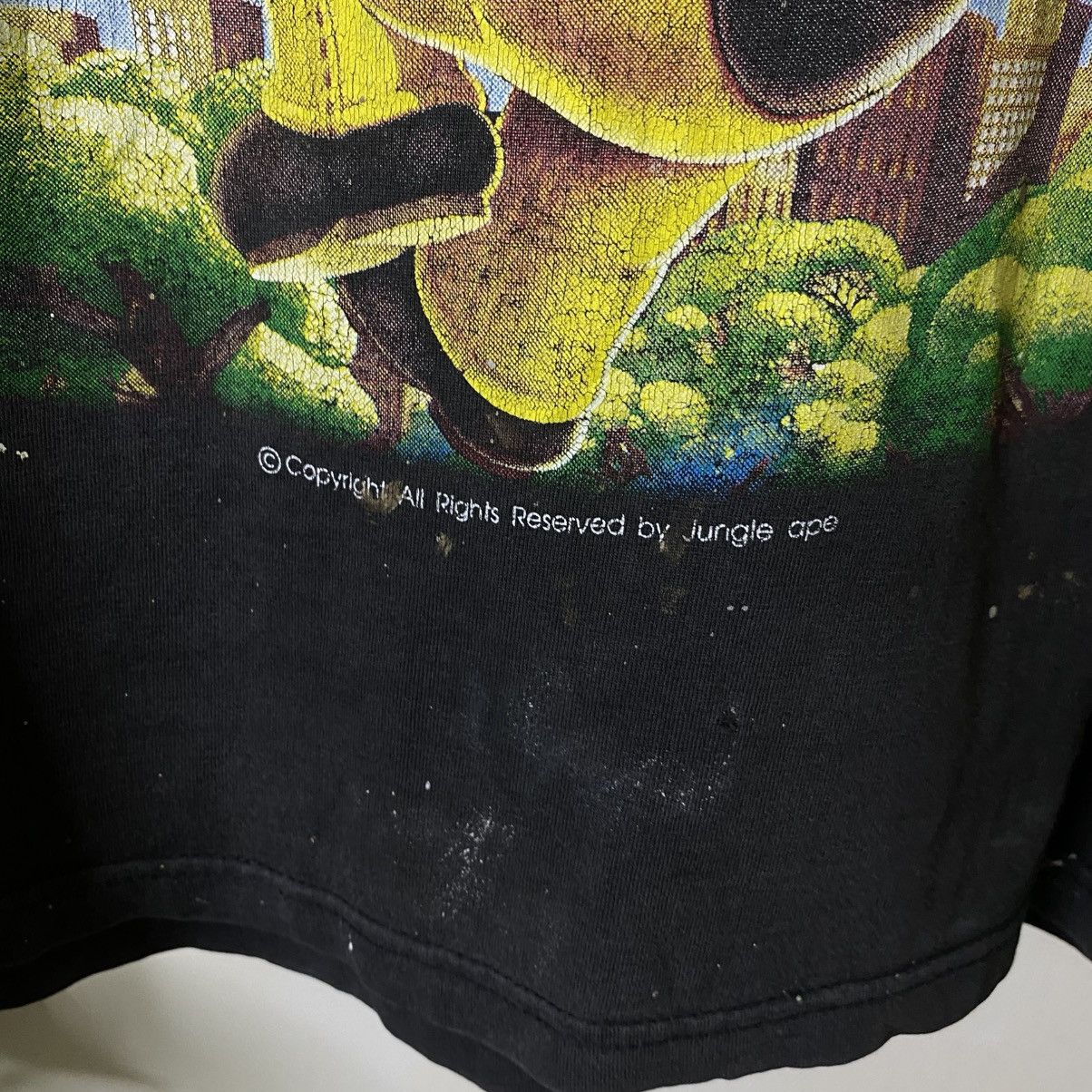 Vintage Y2K Jungle Ape Bathing Ape Parody Paint Splattered T Shirt Size US M / EU 48-50 / 2 - 3 Thumbnail