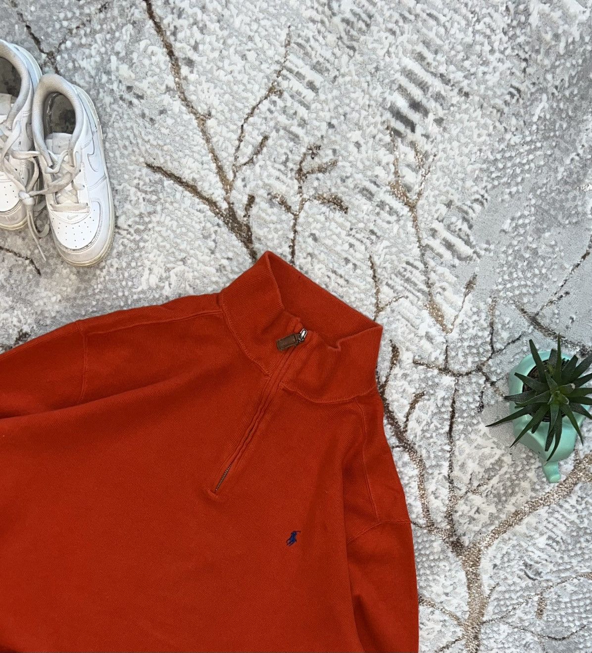 Polo Ralph Lauren × Vintage POLO RALPH LAUREN VINTAGE 90S HALF ZIP SWEATSHIRT SWEATER Size US L / EU 52-54 / 3 - 2 Thumbnail