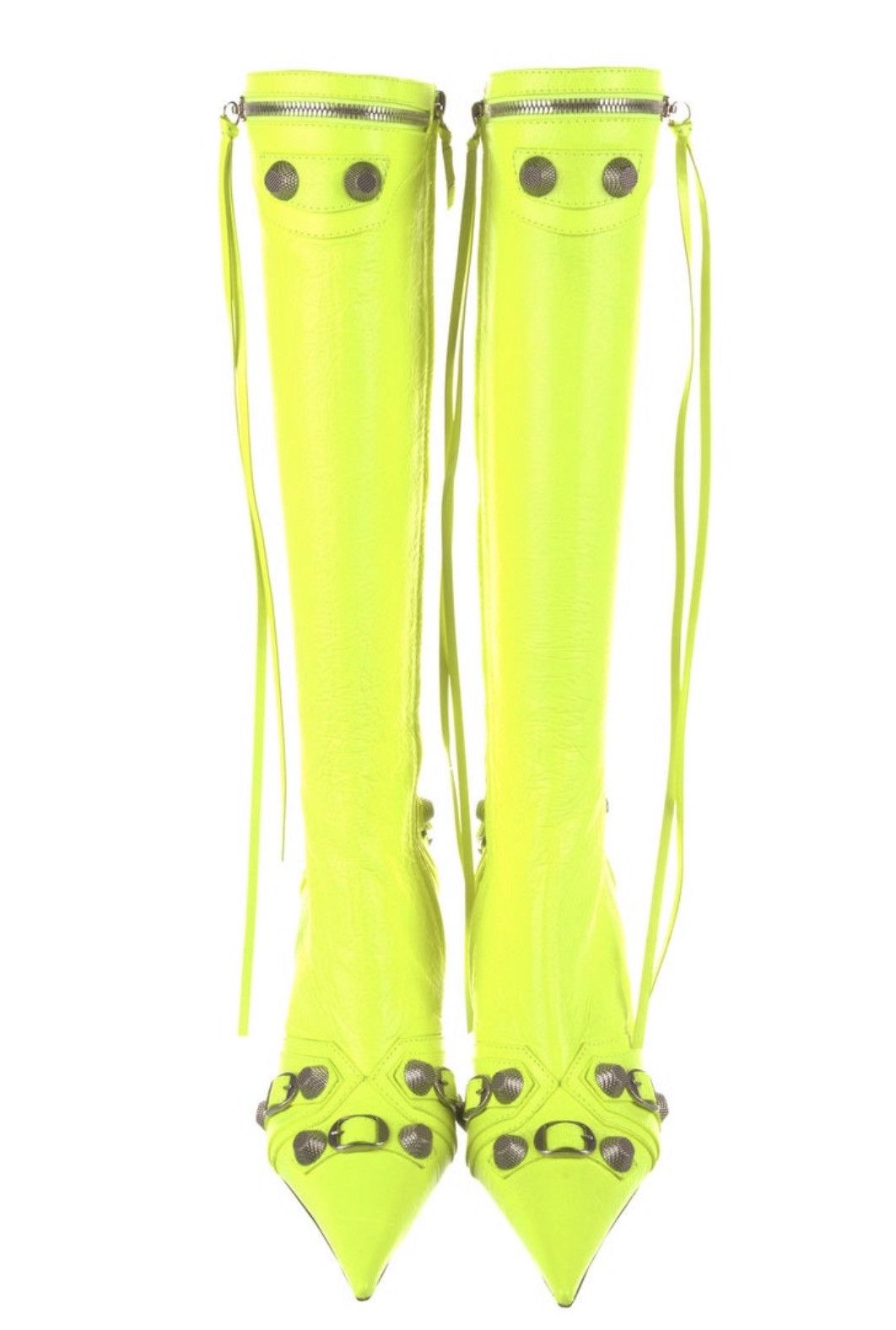 Balenciaga Cagole Leather Knee-High Boots Size US 9 / IT 39 - 3 Thumbnail