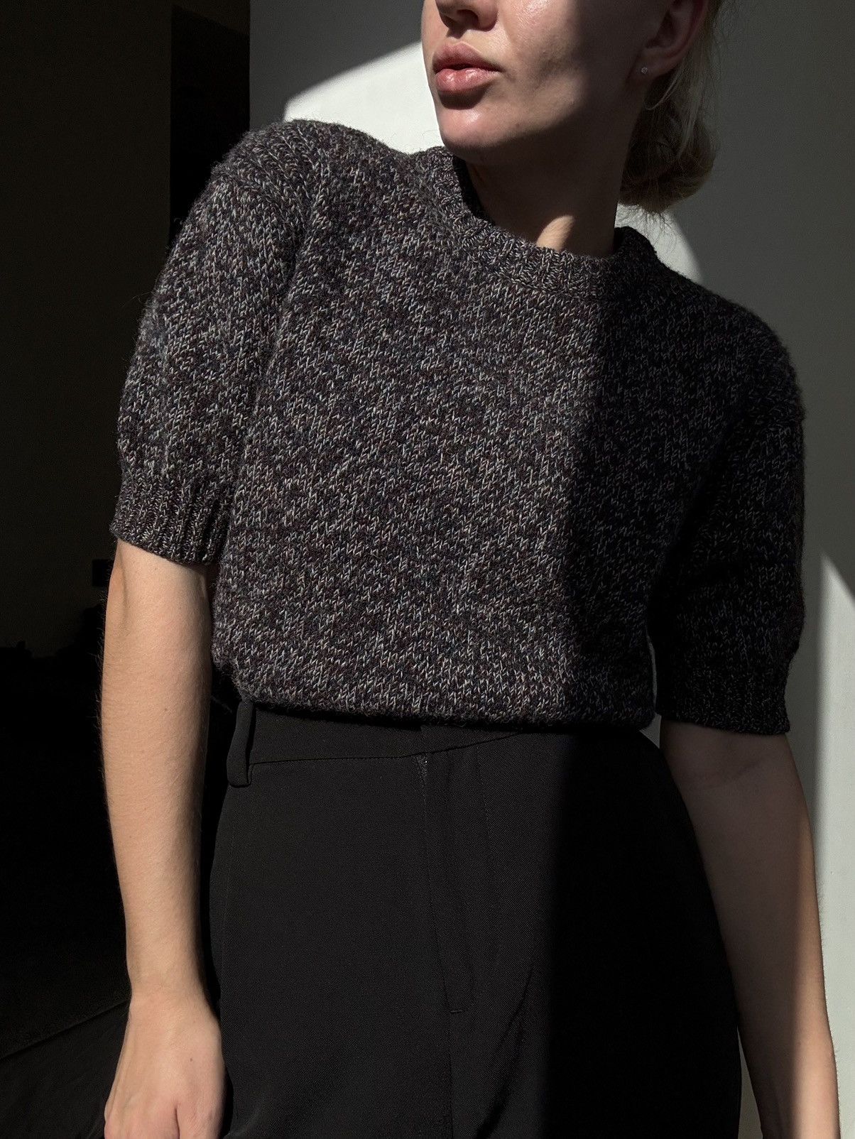 Prada PRADA Wool Sweater Short Sleeve Vintage Size S / US 4 / IT 40 - 1 Thumbnail