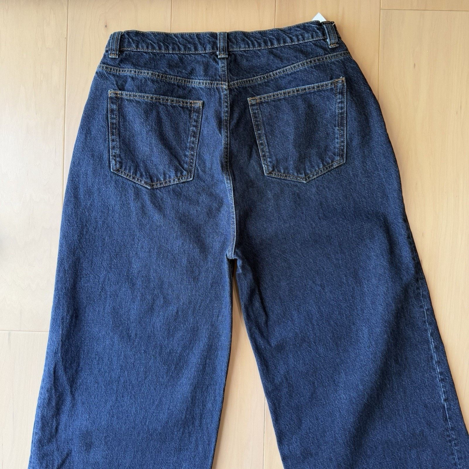 Reformation Reformation Miami Pleated Trouser Jeans Women's 31 Dark Wash Size 31" - 7 Thumbnail
