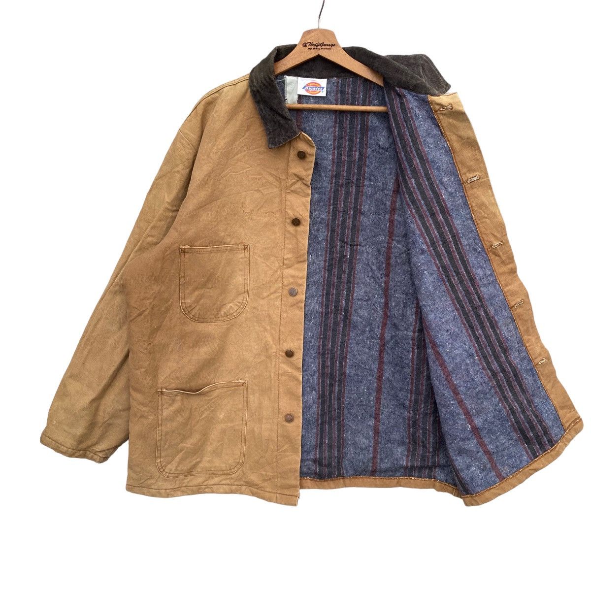 Vtg Dickies Workwear Oversized Detroit Chore Jacket