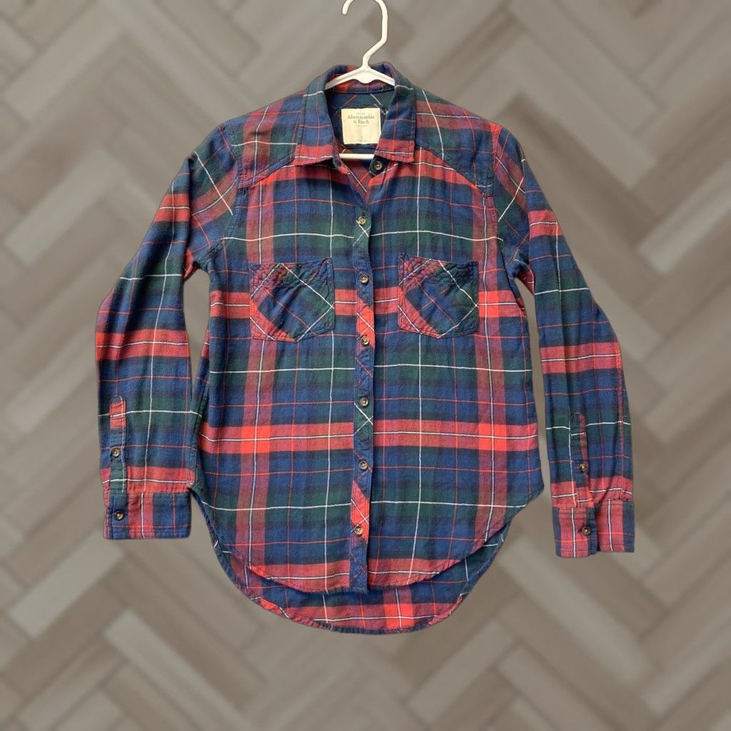 flannel shirt dress abercrombie kelclight on LTK