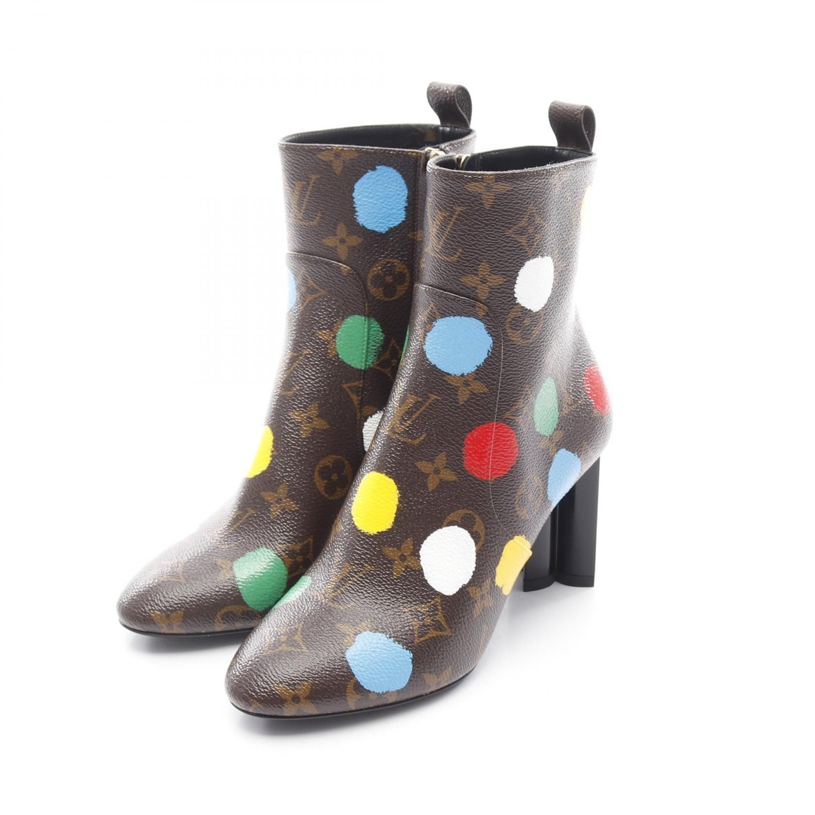 Louis Vuitton Louis Vuitton Louis Vuitton LV YK Painted Dot Monogram Shoes Textile Shoes DUTY FREE for USA Size ONE SIZE - 1 Thumbnail