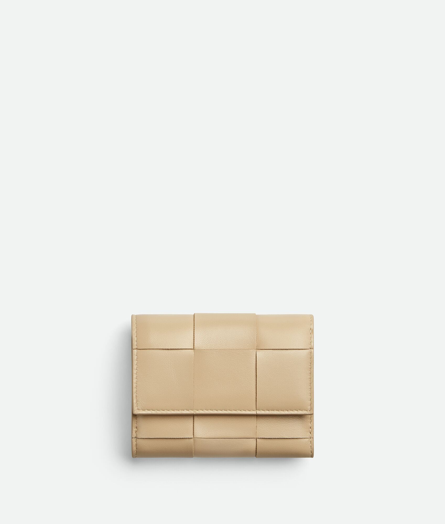 Bottega Veneta o1n1vont0525 Size: OS / Cassette Tri-Fold Zip Wallet Beige Size ONE SIZE - 2 Thumbnail