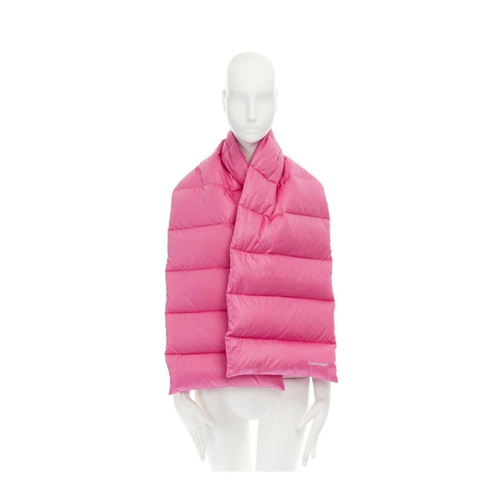 Balenciaga 🔴 Balenciaga Puffer Down Scarf - Pink Size ONE SIZE - 7 Thumbnail