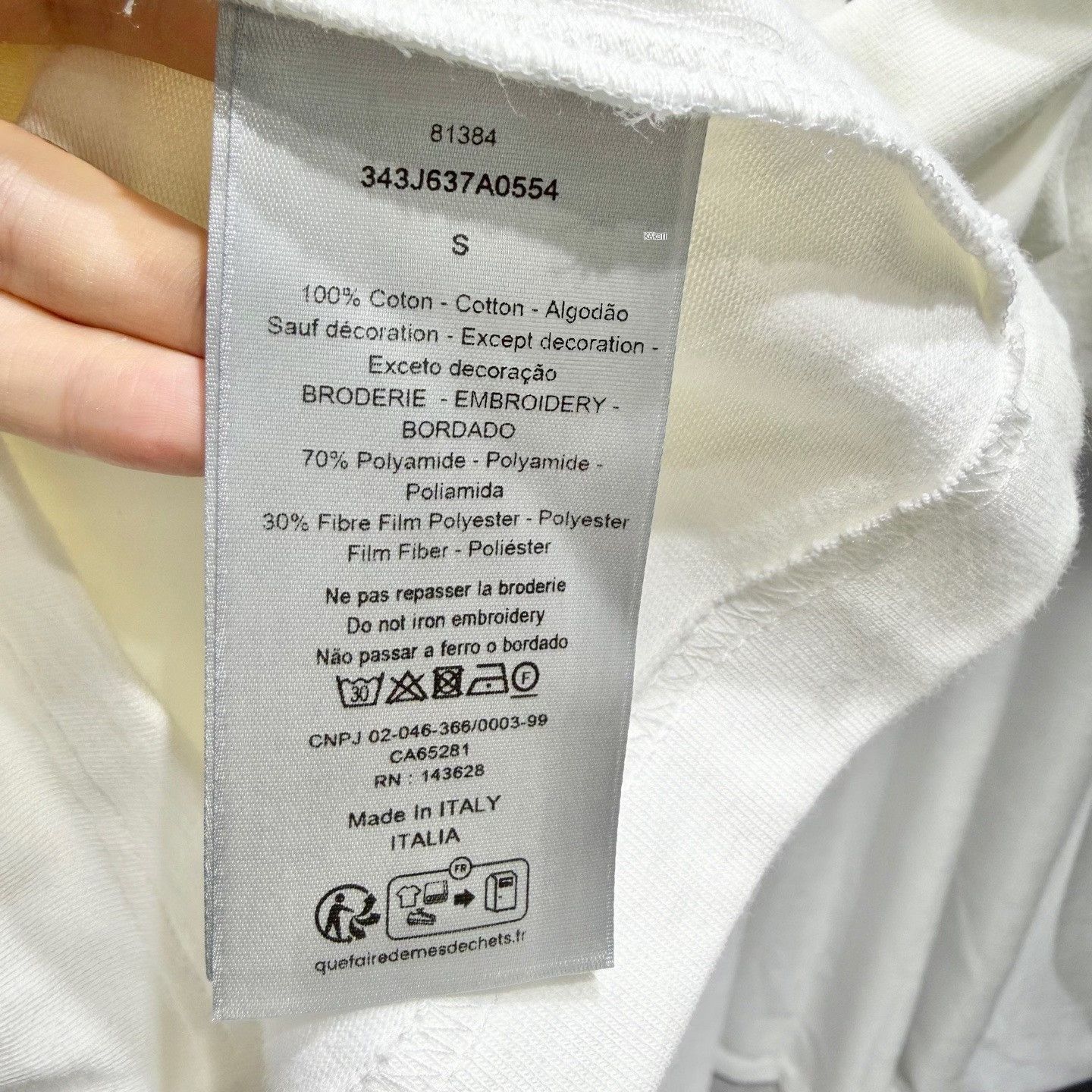 Dior DIOR S Glitter CD Embroidered Short Sleeve T-shirt Size US S / EU 44-46 / 1 - 4 Thumbnail