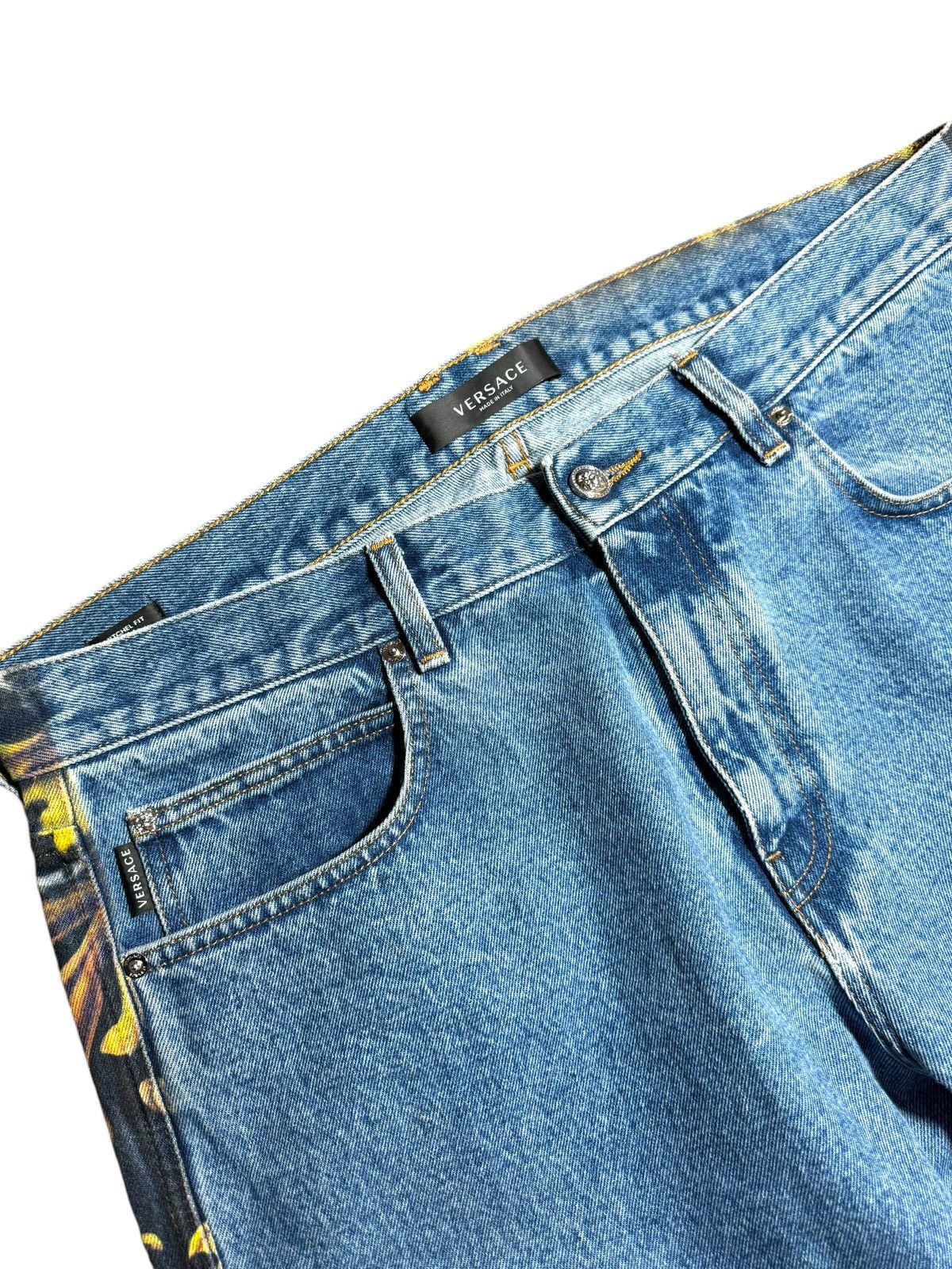 Versace Versace Printed Denim Pants Size US 38 / EU 54 - 3 Thumbnail