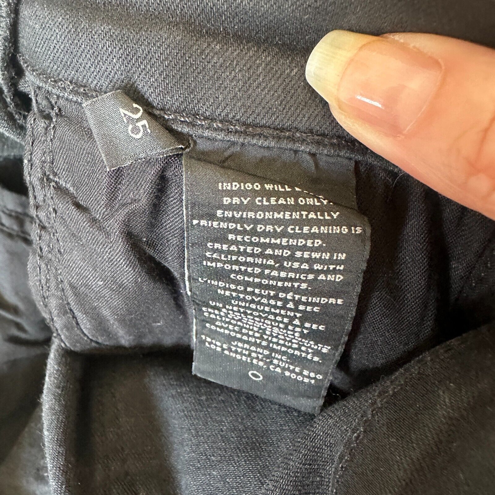 J Brand J Brand Steph Shep Black High-Rise Lace Up jean Vendetta 25 Size 25" / US 0 / IT 36 - 11 Thumbnail