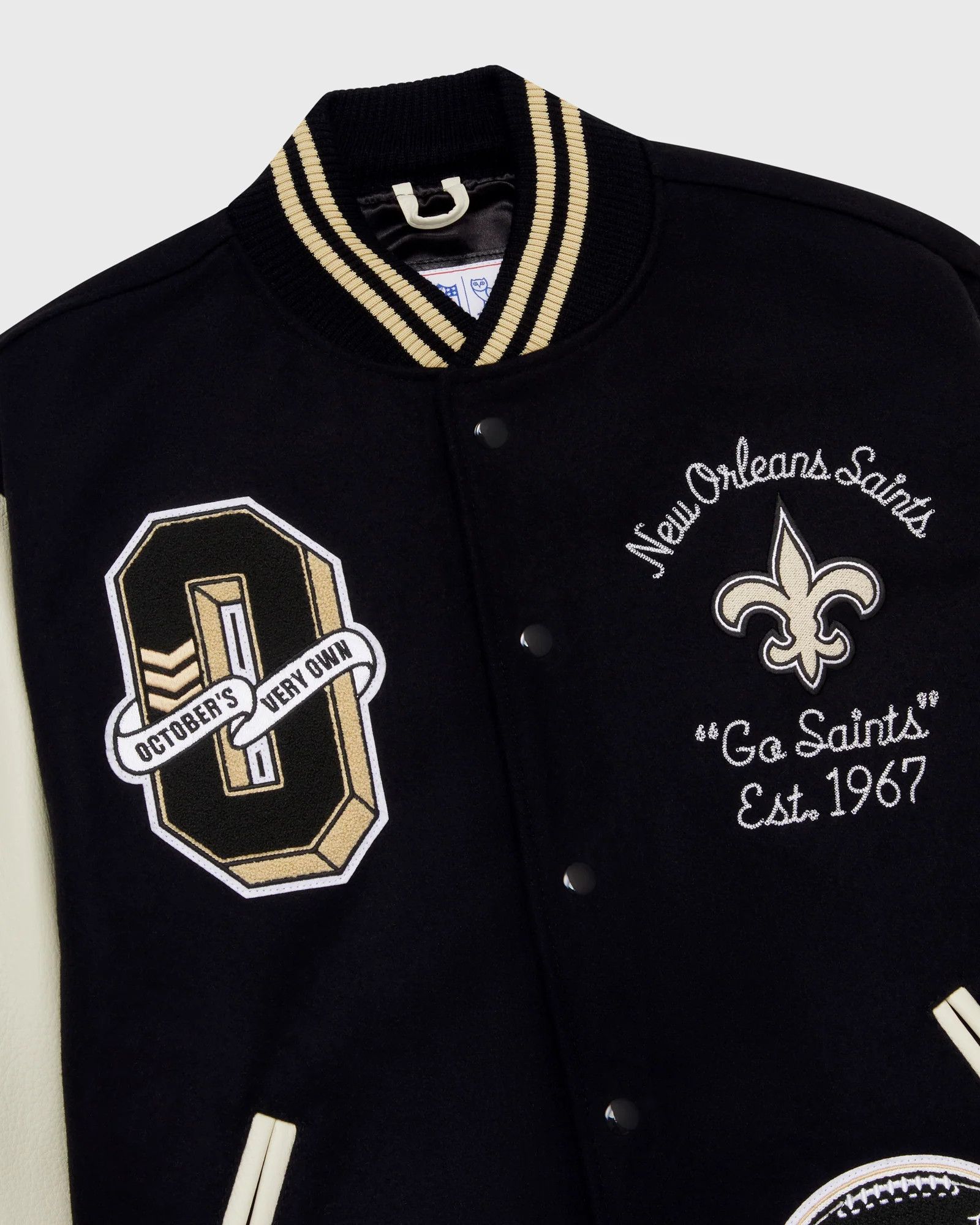 Drake OVO x NFL NEW ORLEANS SAINTS VARSITY JACKET Size US M / EU 48-50 / 2 - 8 Thumbnail