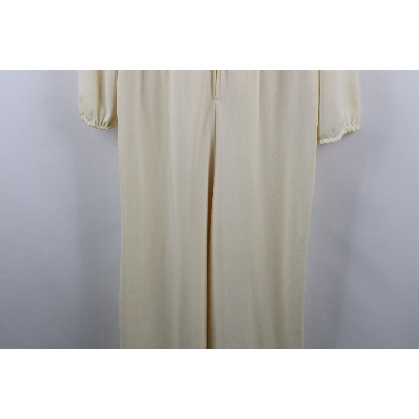 Vintage Vintage 60s 70s Streetwear Knit Bell Bottoms Romper Suit Size 38" / US 16 / IT 52 - 4 Thumbnail