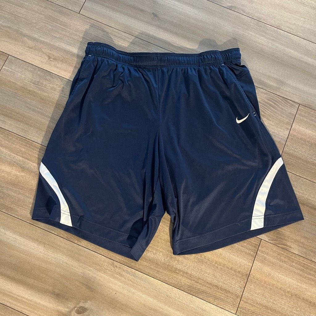 Nike Nike Navy Athletic Workout Shorts Men XL Size US 40 / EU 56 - 1 Thumbnail