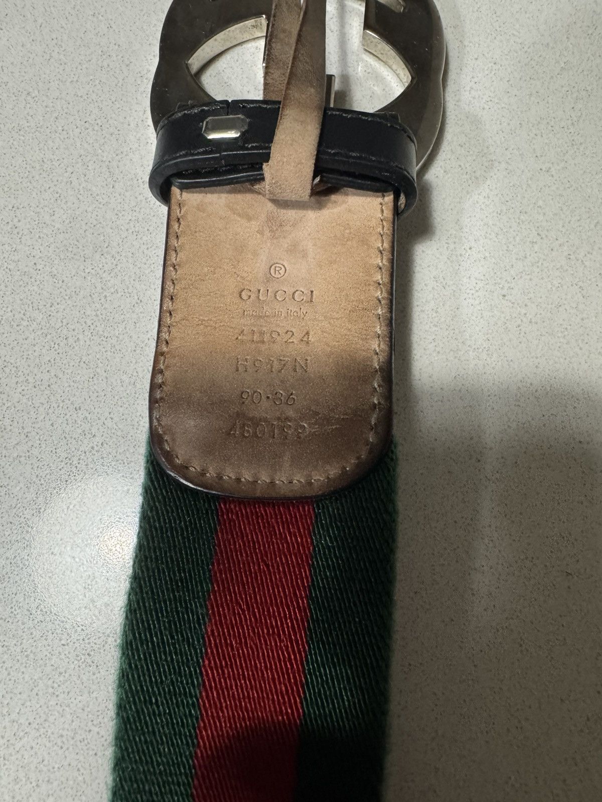 Gucci GUCCI CANVAS BELT 90 • 36 Size ONE SIZE - 2 Thumbnail