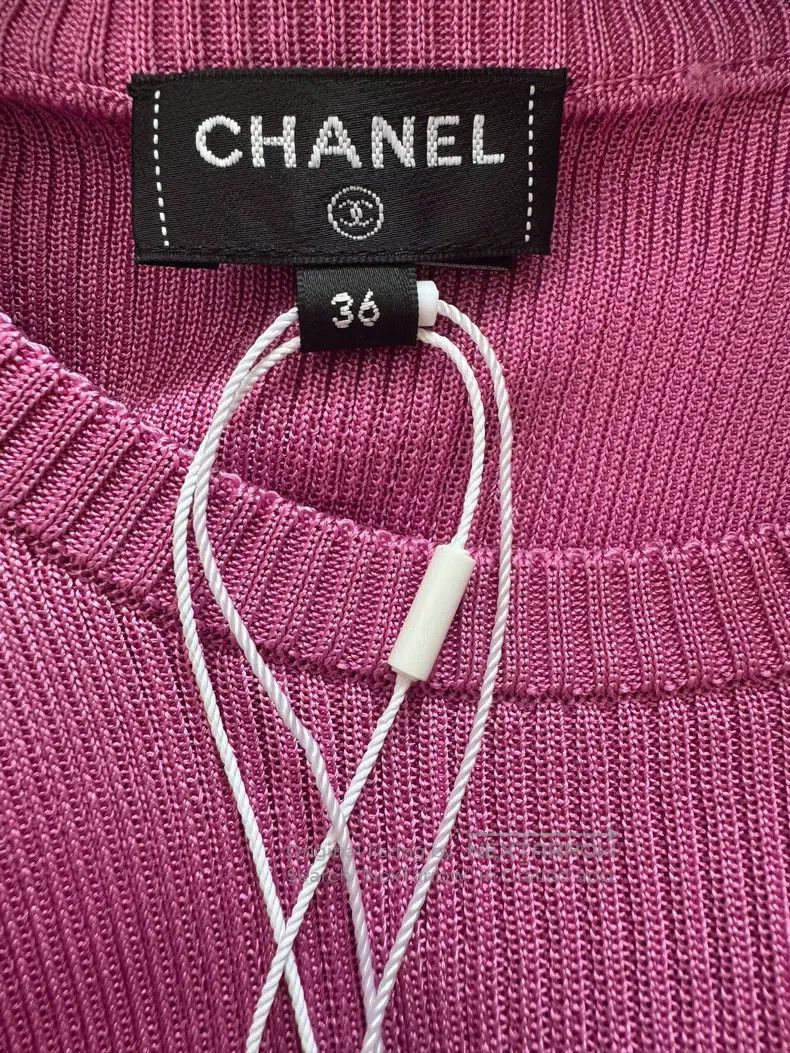 Chanel Chanel Purple vest wooden ear vest Size XS / US 0-2 / IT 36-38 - 3 Thumbnail