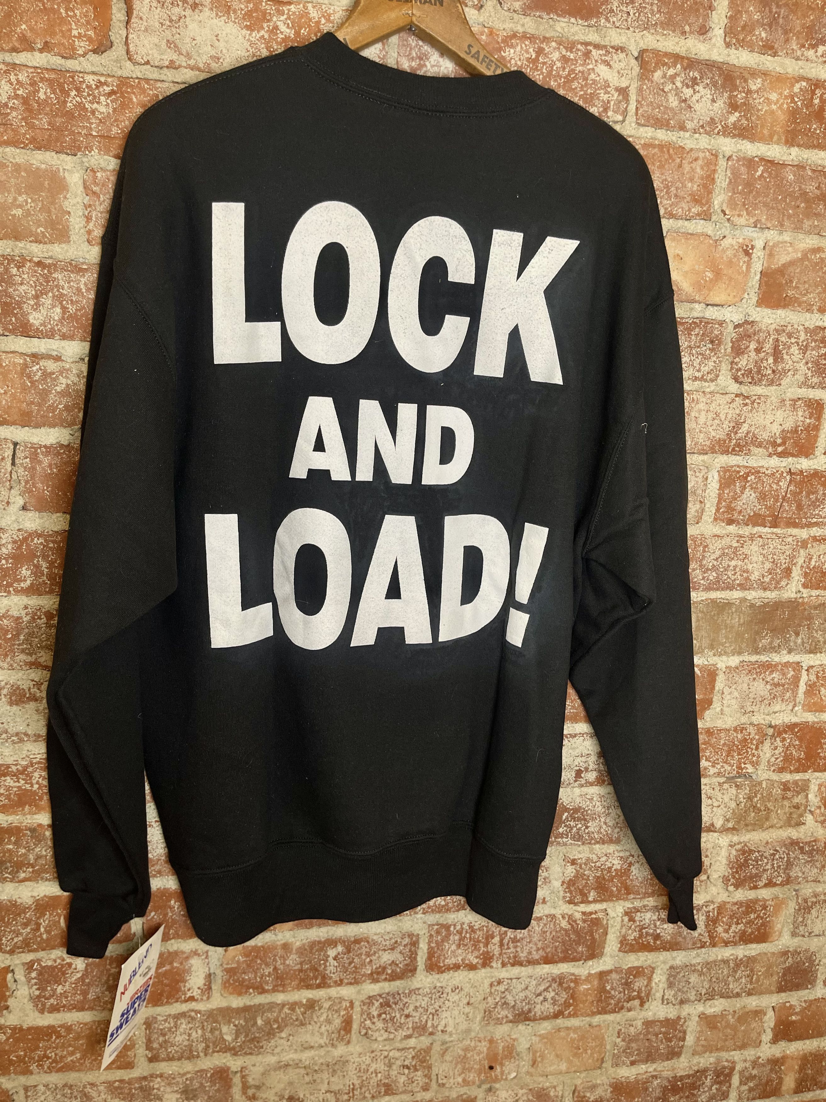 Vintage Vintage Lock & Load 90's Pistol Gun Hunting Sweatshirt Size US L / EU 52-54 / 3 - 6 Thumbnail