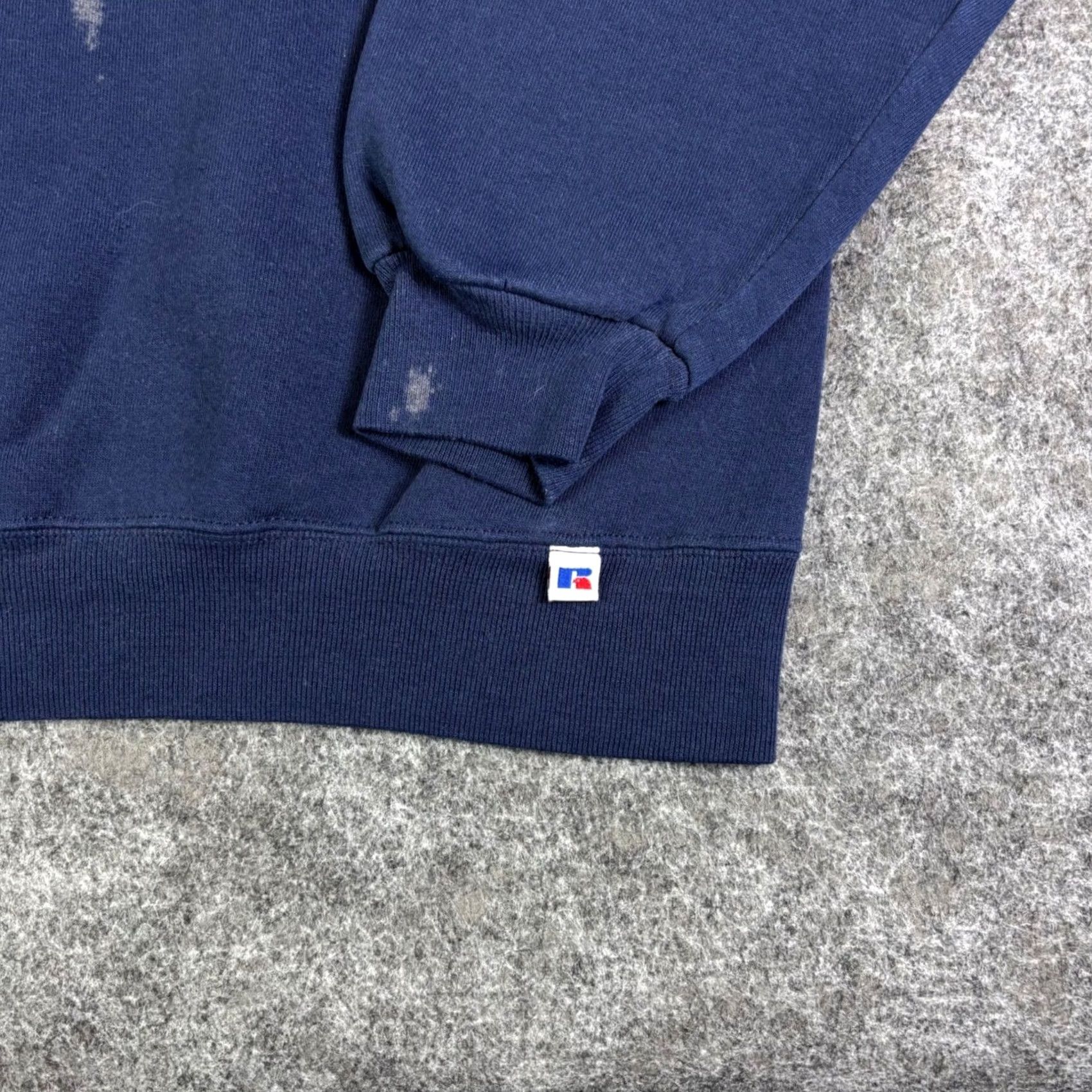 Russell Athletic VINTAGE Russell Athletic USA Flag Sweatshirt Navy Blue Crewneck Mens Large L Size US L / EU 52-54 / 3 - 6 Thumbnail