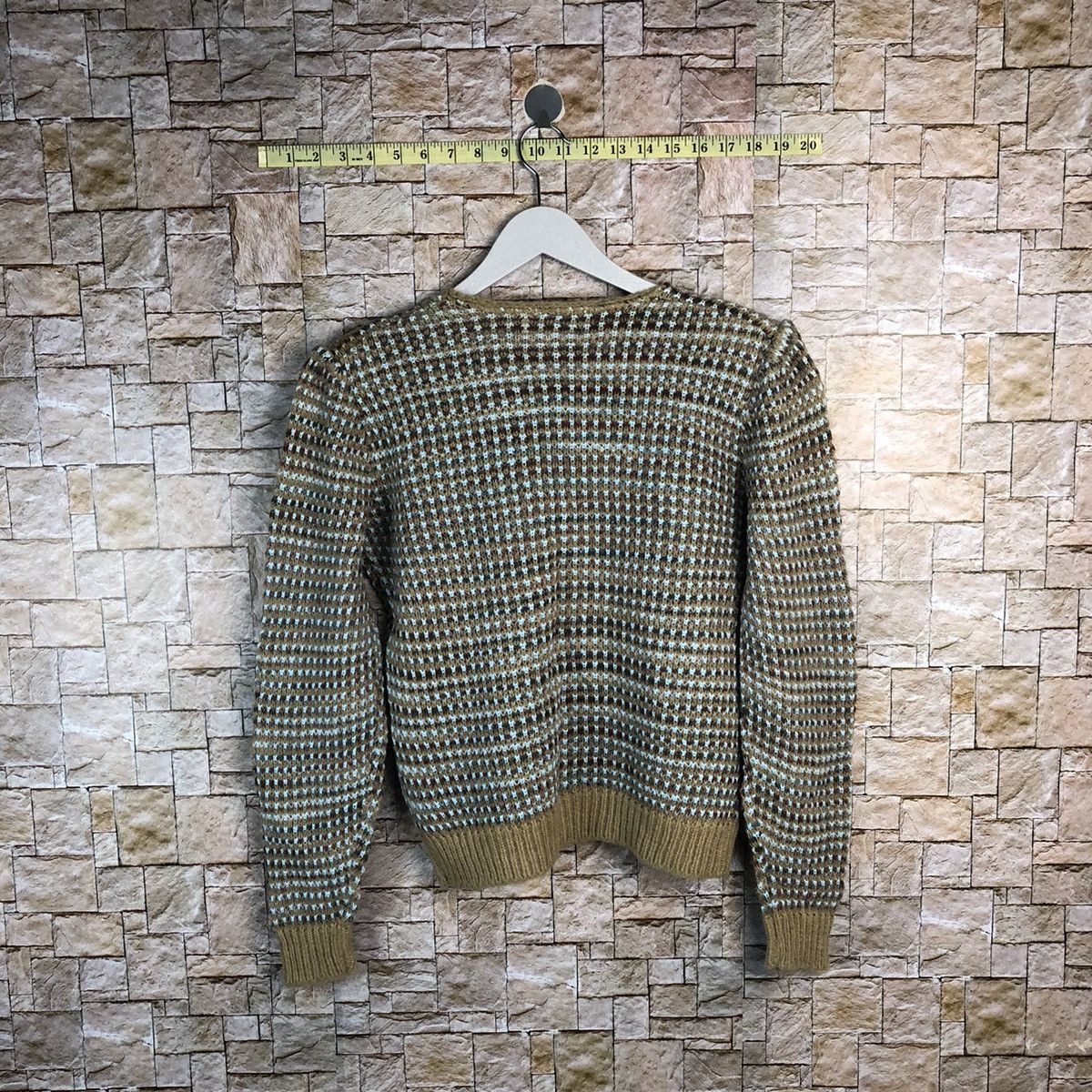 Vintage Ithuaid Brown Patterned Cardigans #A892 Size S / US 4 / IT 40 - 11 Thumbnail