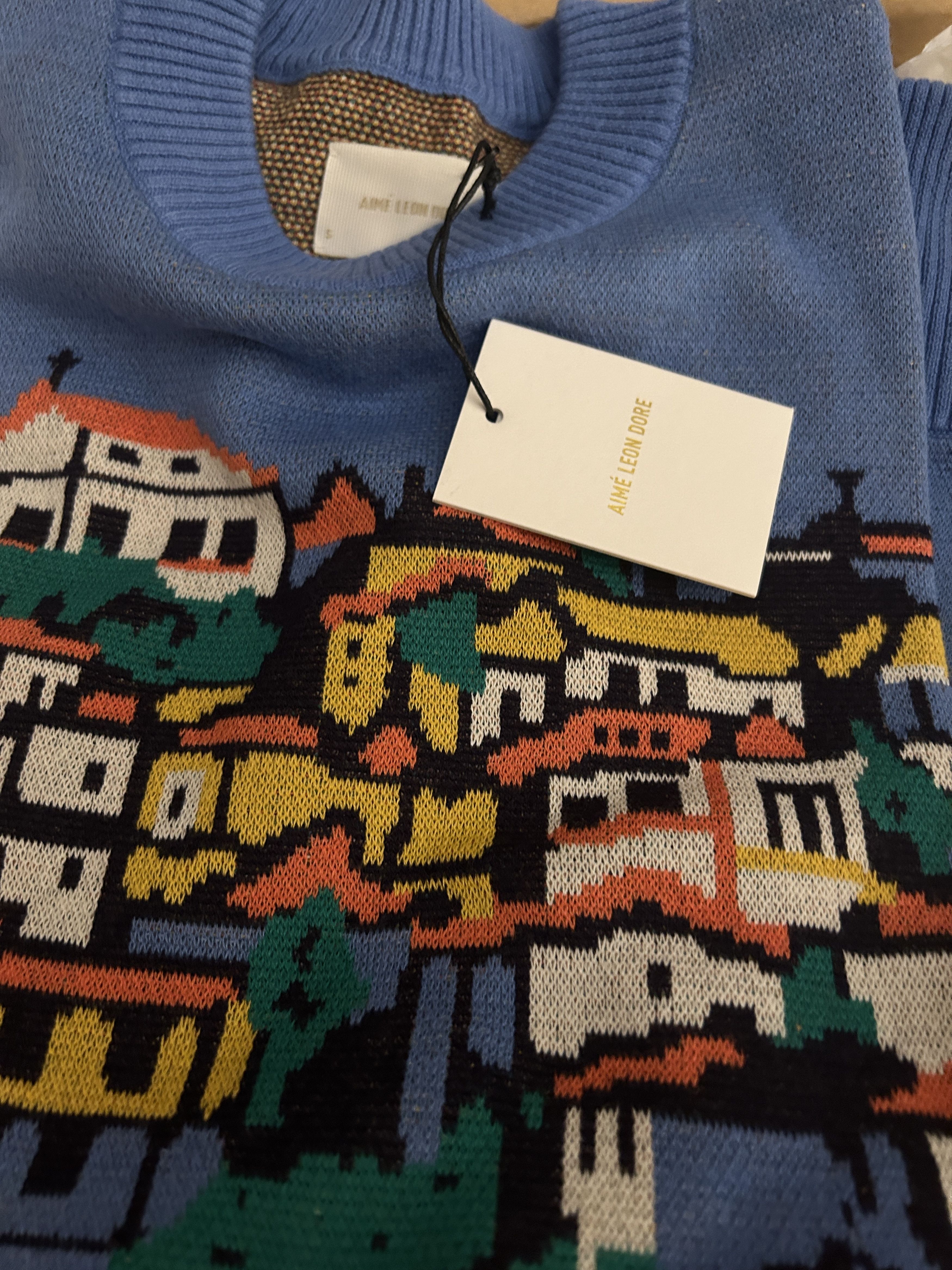 Aime Leon Dore Aime Leon Dore Seatown Molyvos Knit Sweater Blue Size US S / EU 44-46 / 1 - 7 Thumbnail