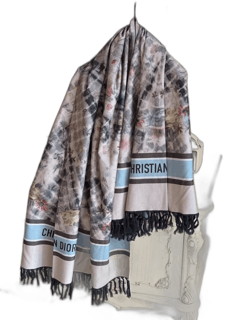 Dior Dior Large Tie-Dye Logo Scarf Shawl Size ONE SIZE - 1 Thumbnail