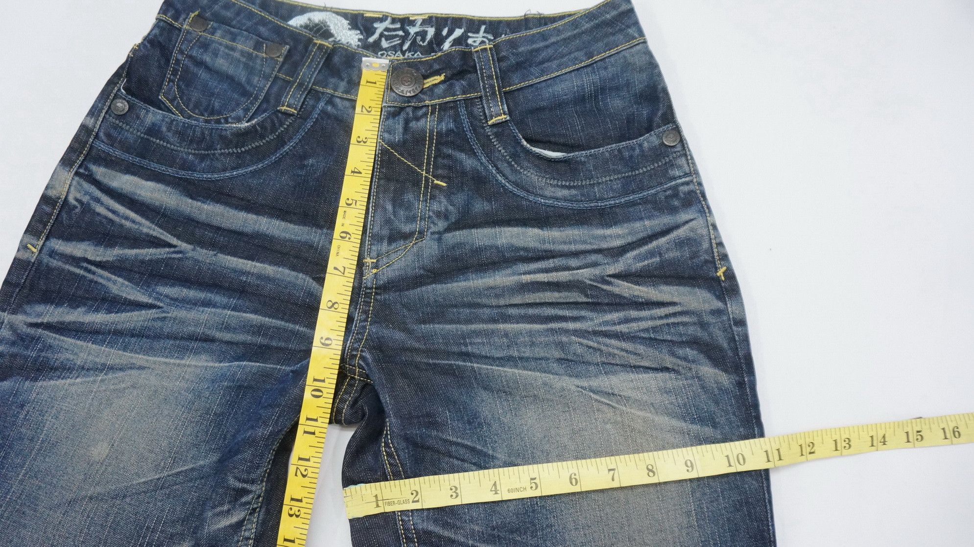 Japanese Brand Dope Japan OSAKA BIG TRAIN Baggy Clawmark Jeans Size US 28 / EU 44 - 8 Thumbnail