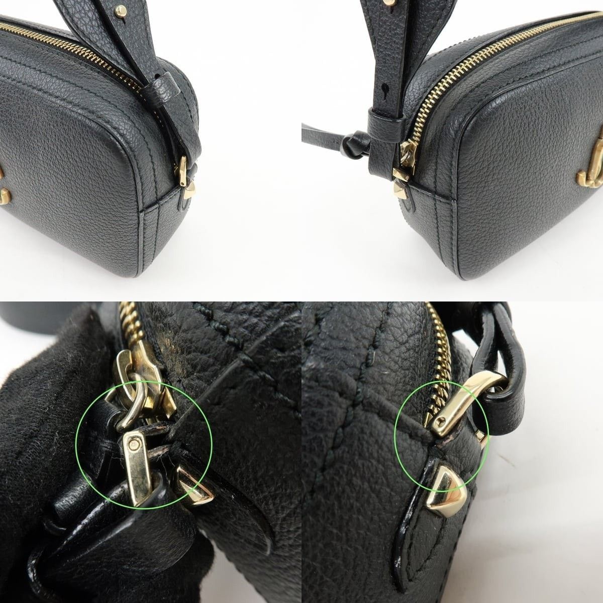 Jimmy Choo Jimmy Choo Varenne Camera Calfskin Crossbody Bag Black Size ONE SIZE - 5 Thumbnail