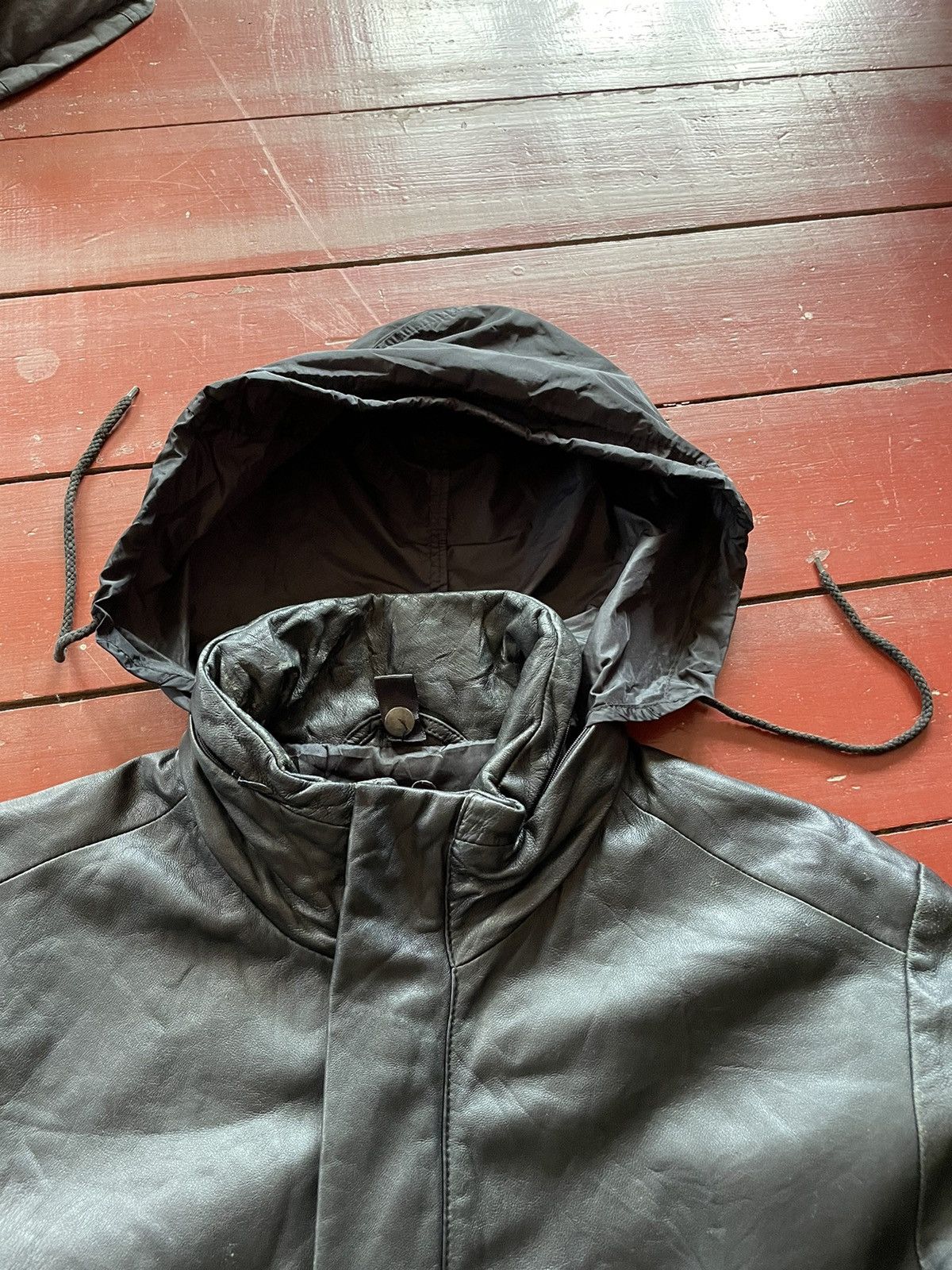Japanese Brand Louis Chavlon Zipper Leather Jacket Matrix Size US L / EU 52-54 / 3 - 11 Thumbnail