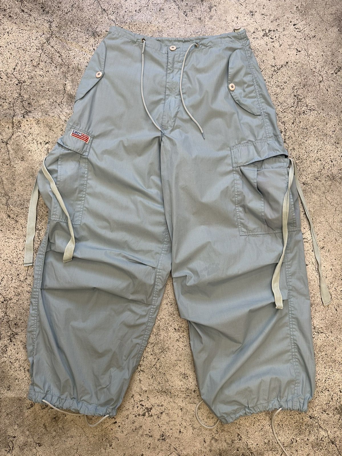 Japanese Brand UFO cargo parachute pants loose fit Size US 30 / EU 46 - 7 Thumbnail